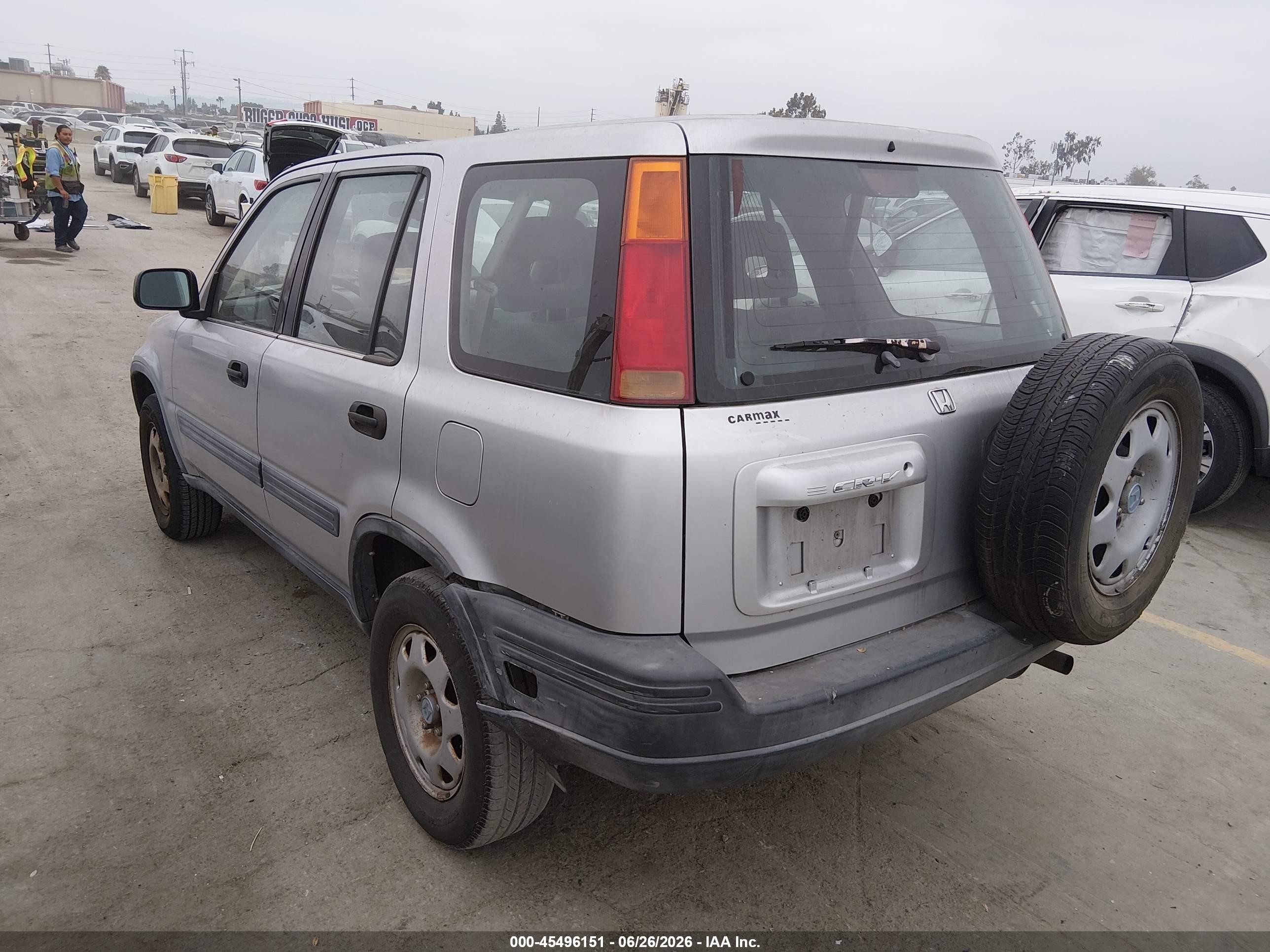 1998 Honda Cr-v Lx Silver vin: JHLRD2840WC009581