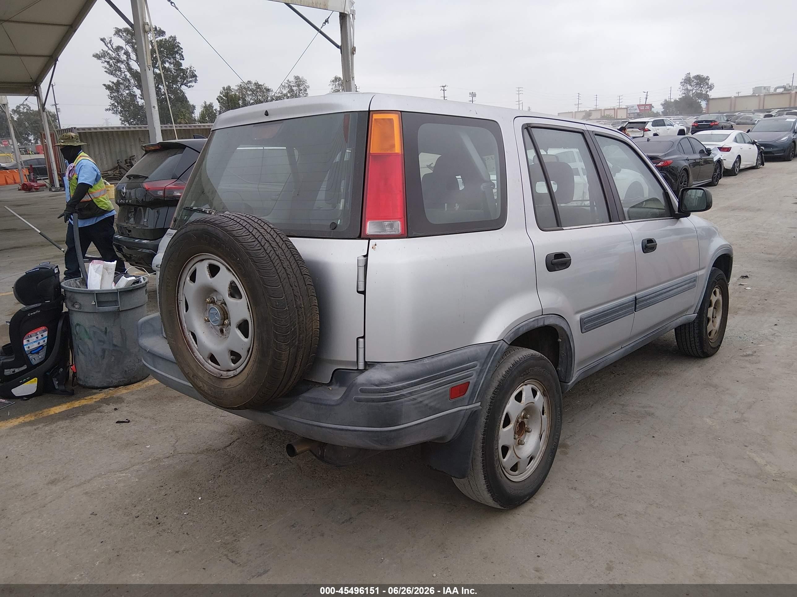 1998 Honda Cr-v Lx Silver vin: JHLRD2840WC009581