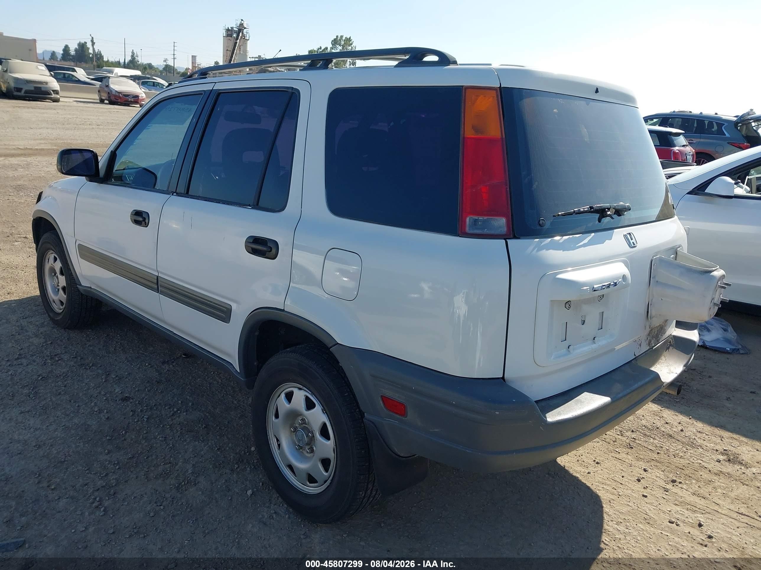 1999 Honda Cr-v Lx White vin: JHLRD2841XC010076