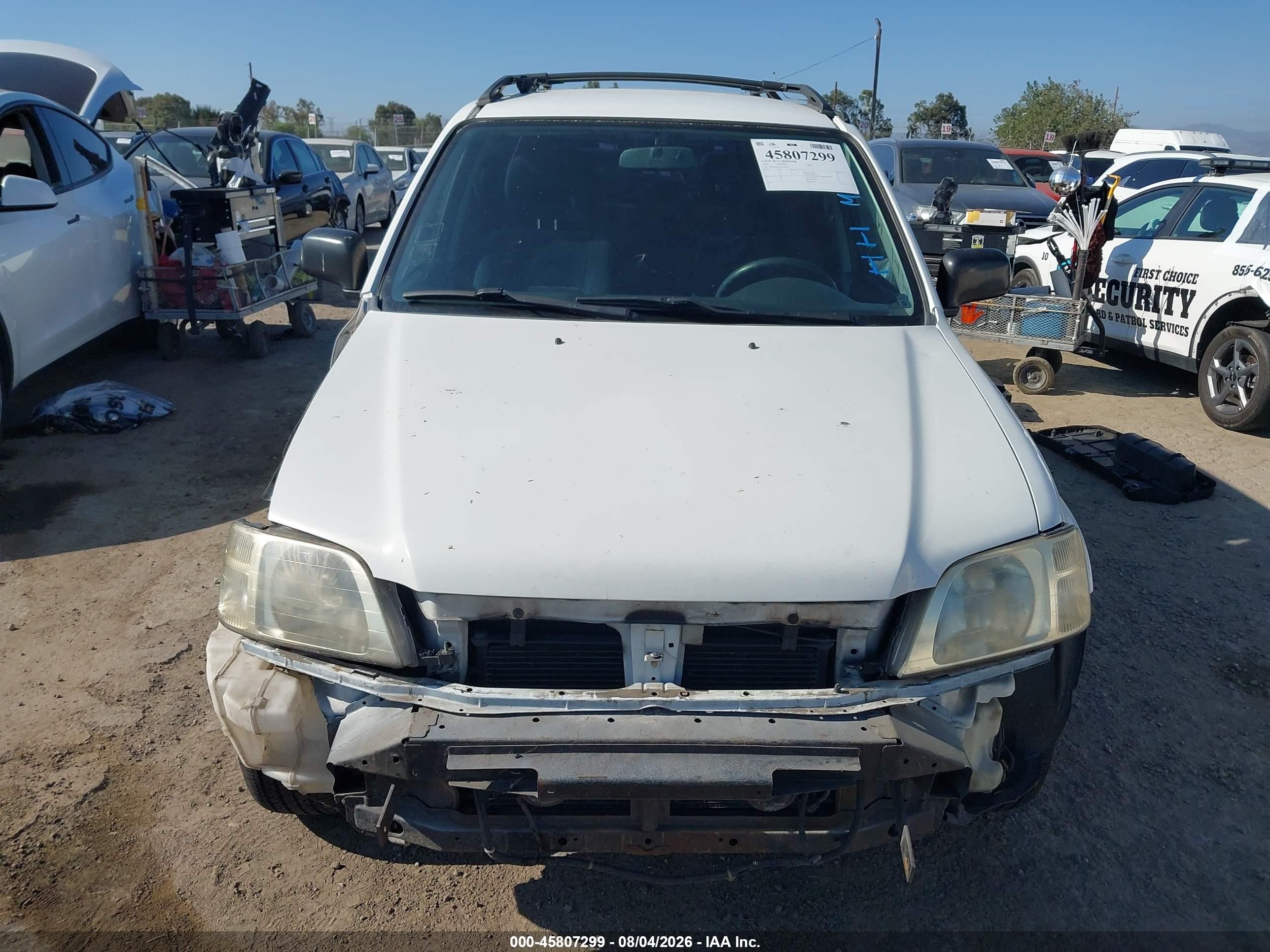 1999 Honda Cr-v Lx White vin: JHLRD2841XC010076