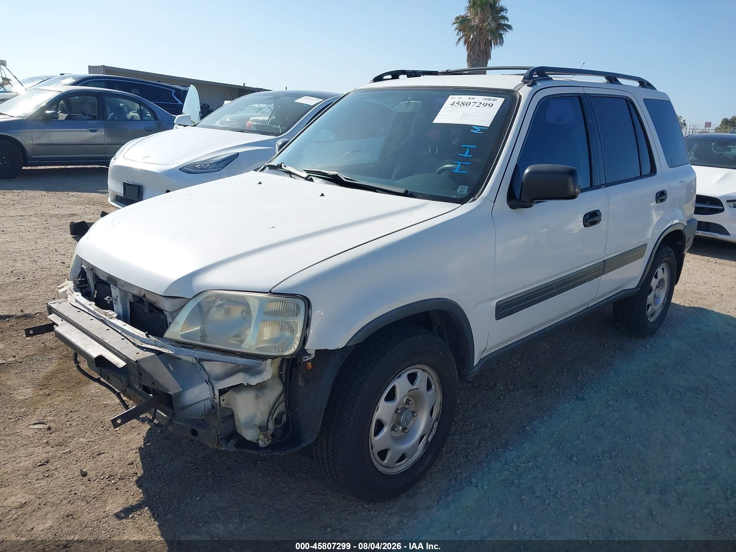 1999 Honda Cr-v Lx White vin: JHLRD2841XC010076