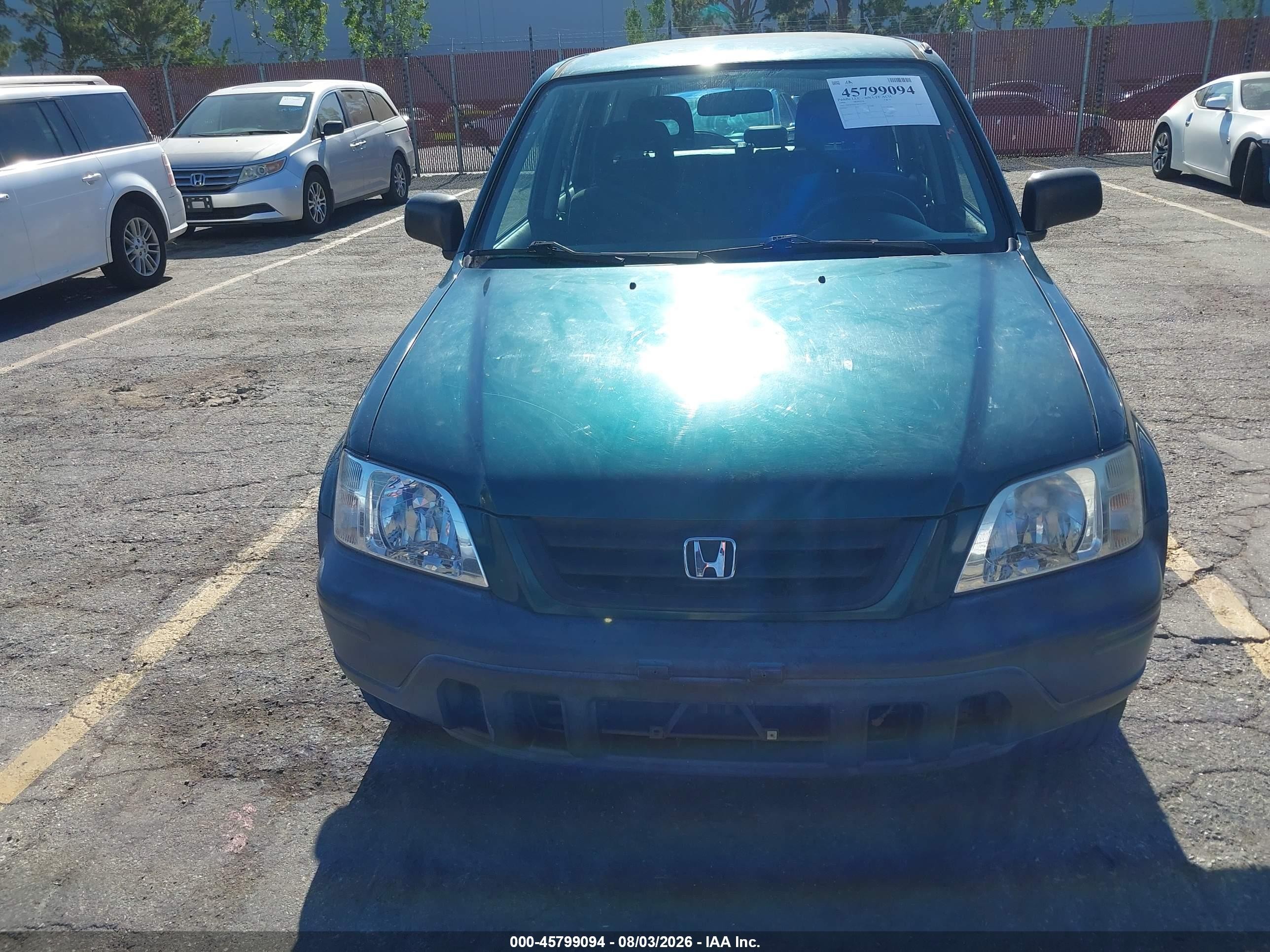1999 Honda Cr-v Lx Green vin: JHLRD2842XC014086