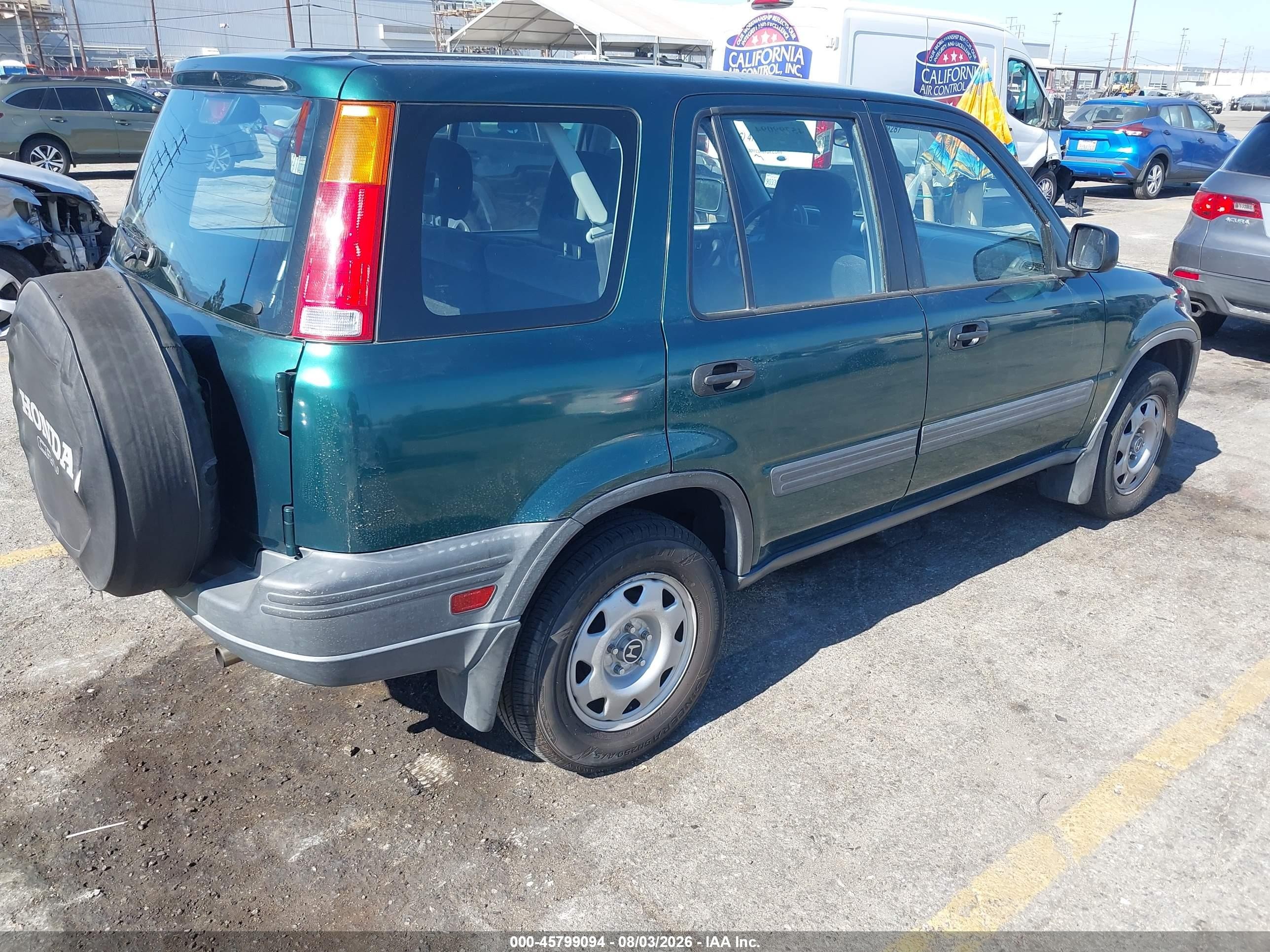 1999 Honda Cr-v Lx Green vin: JHLRD2842XC014086