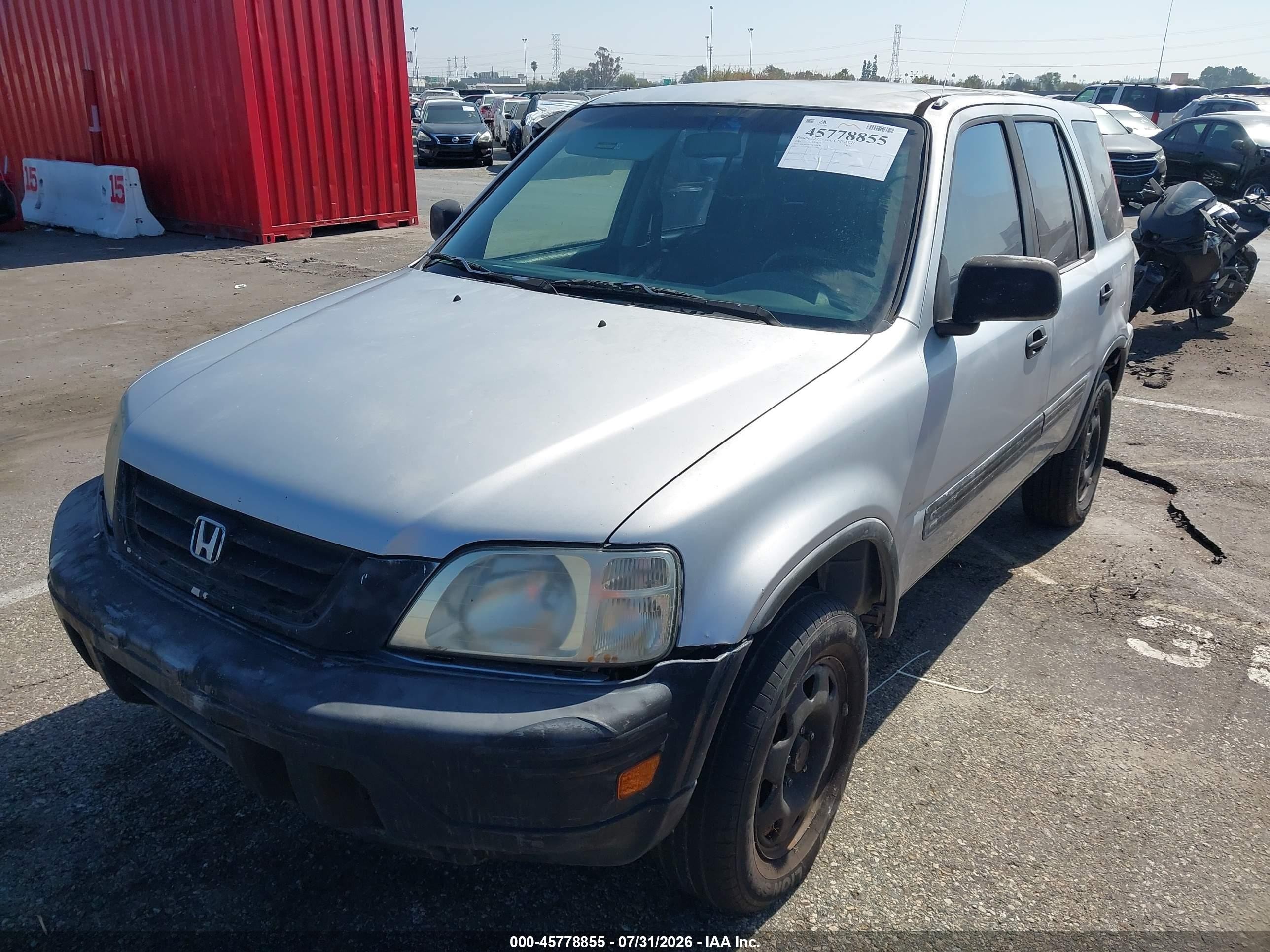 2001 Honda Cr-v Lx Silver vin: JHLRD28441C005686