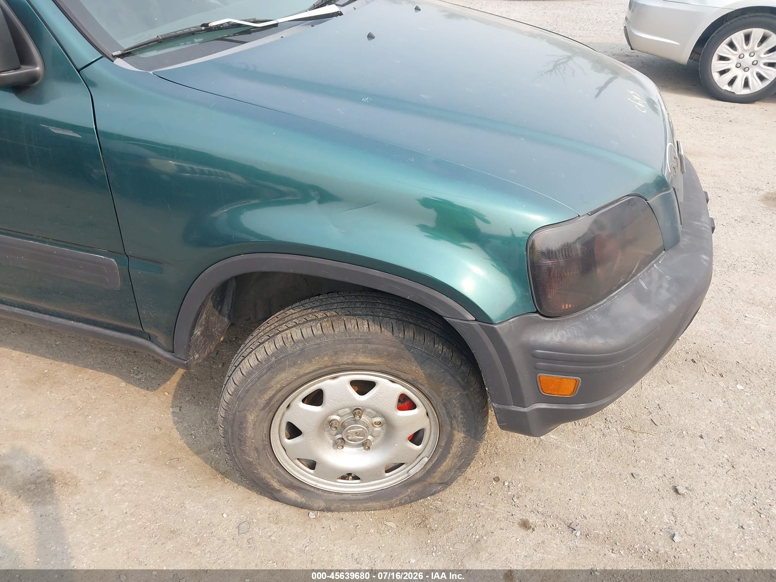 1999 Honda Cr-v Lx Green vin: JHLRD2844XC019256