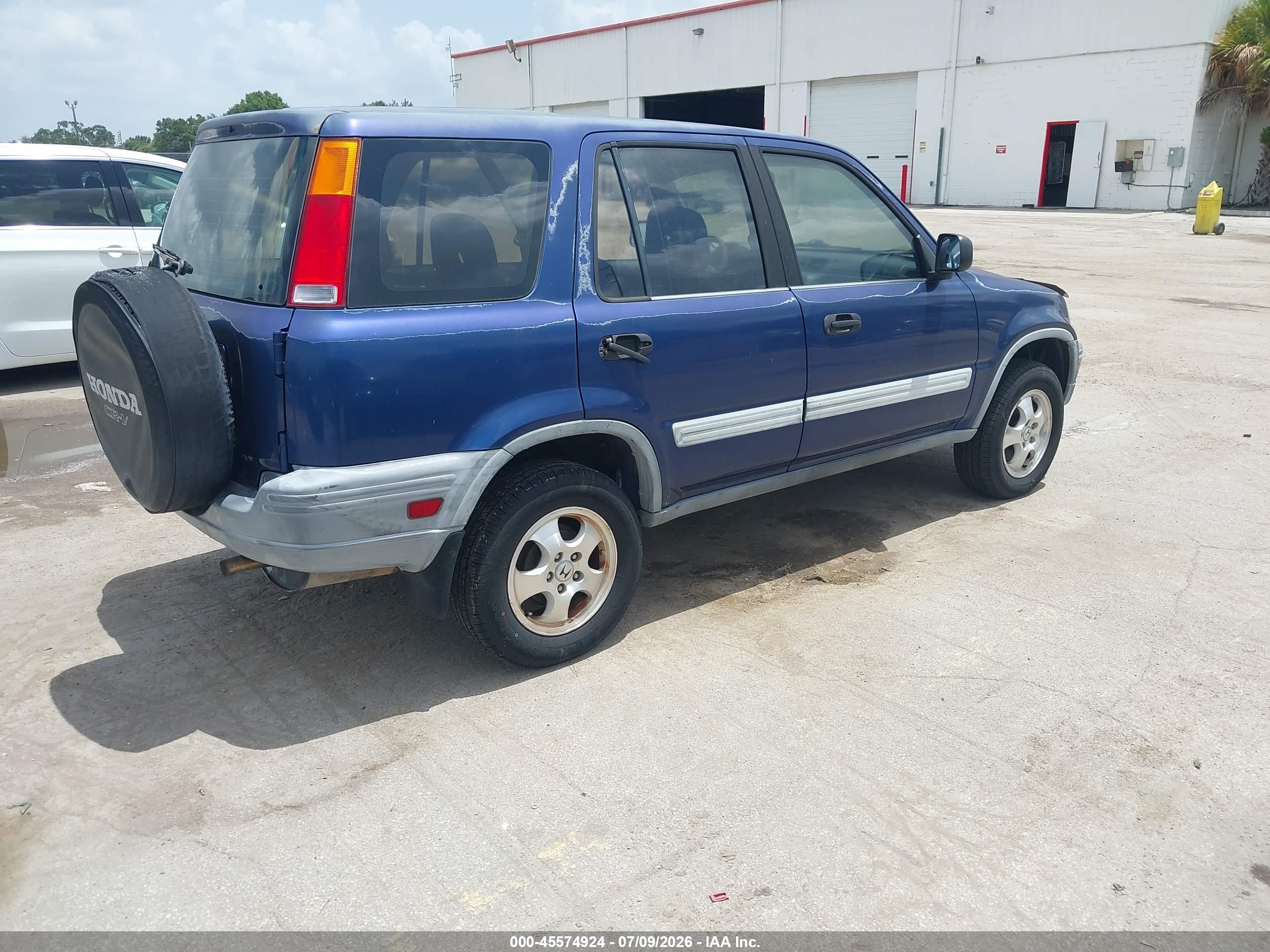 1999 Honda Cr-v Lx Blue vin: JHLRD2844XC021511