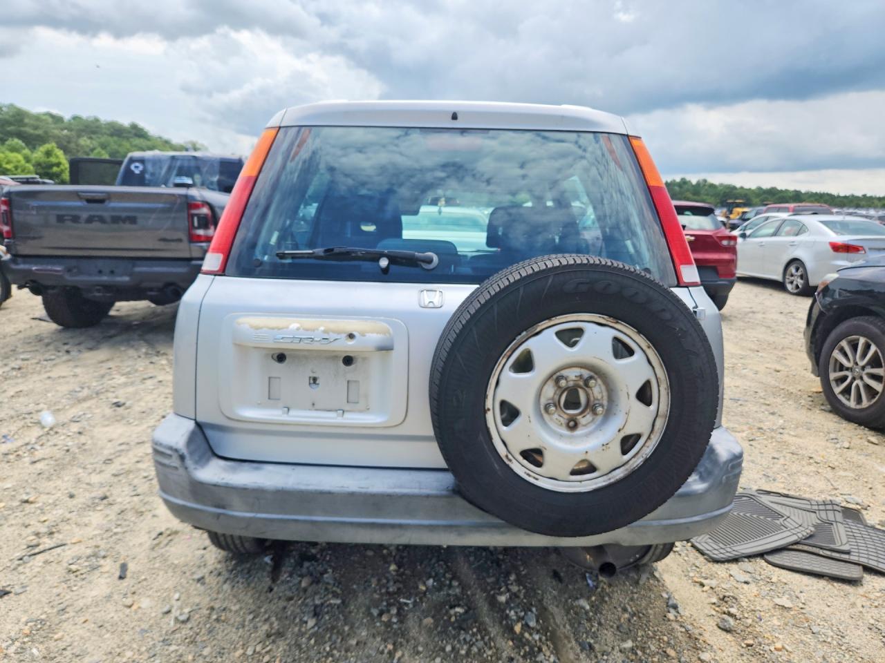2000 Honda Cr-v Lx Silver vin: JHLRD2844YC006394