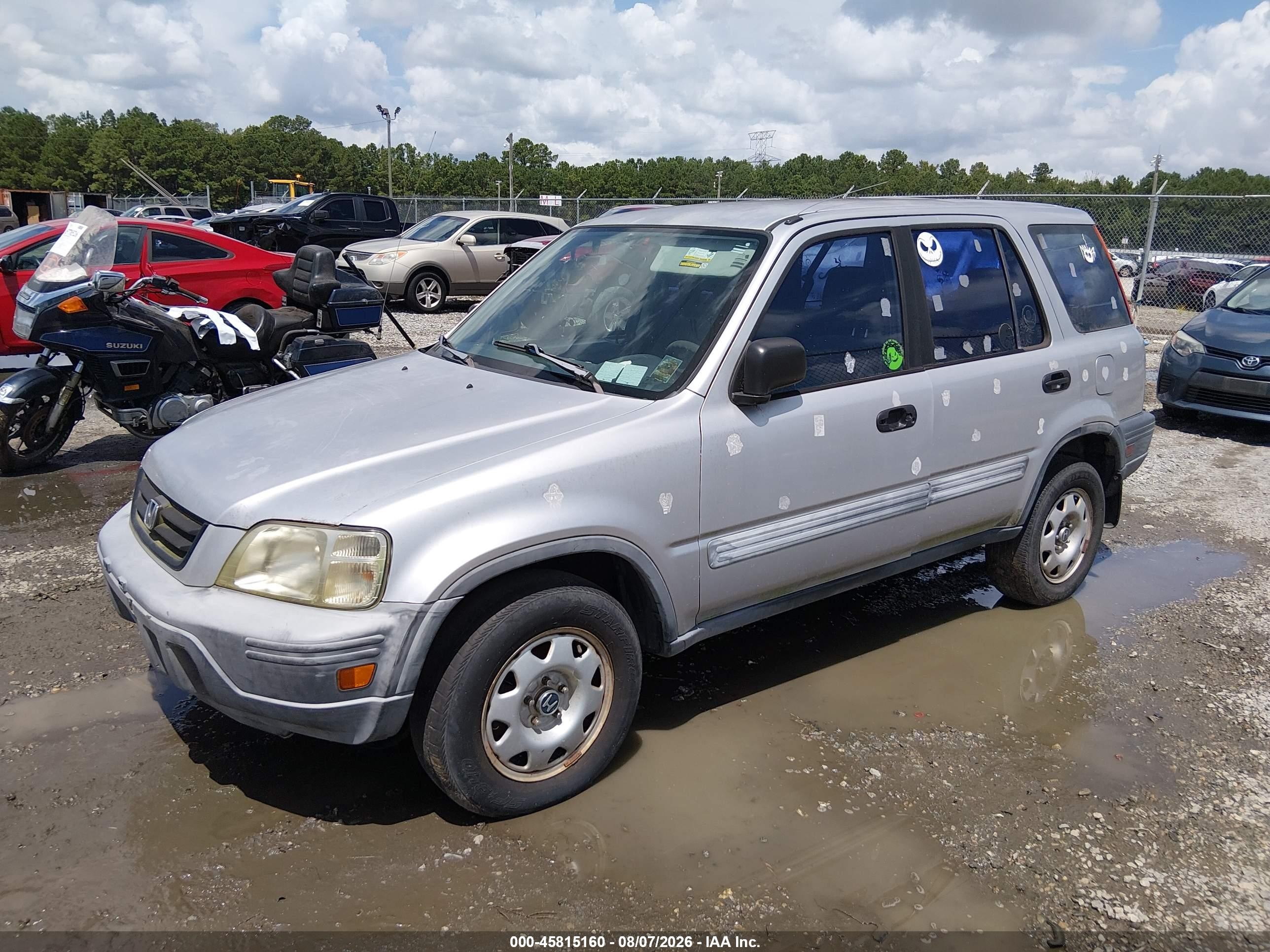 2000 Honda Cr-v Lx Silver vin: JHLRD2844YC015662