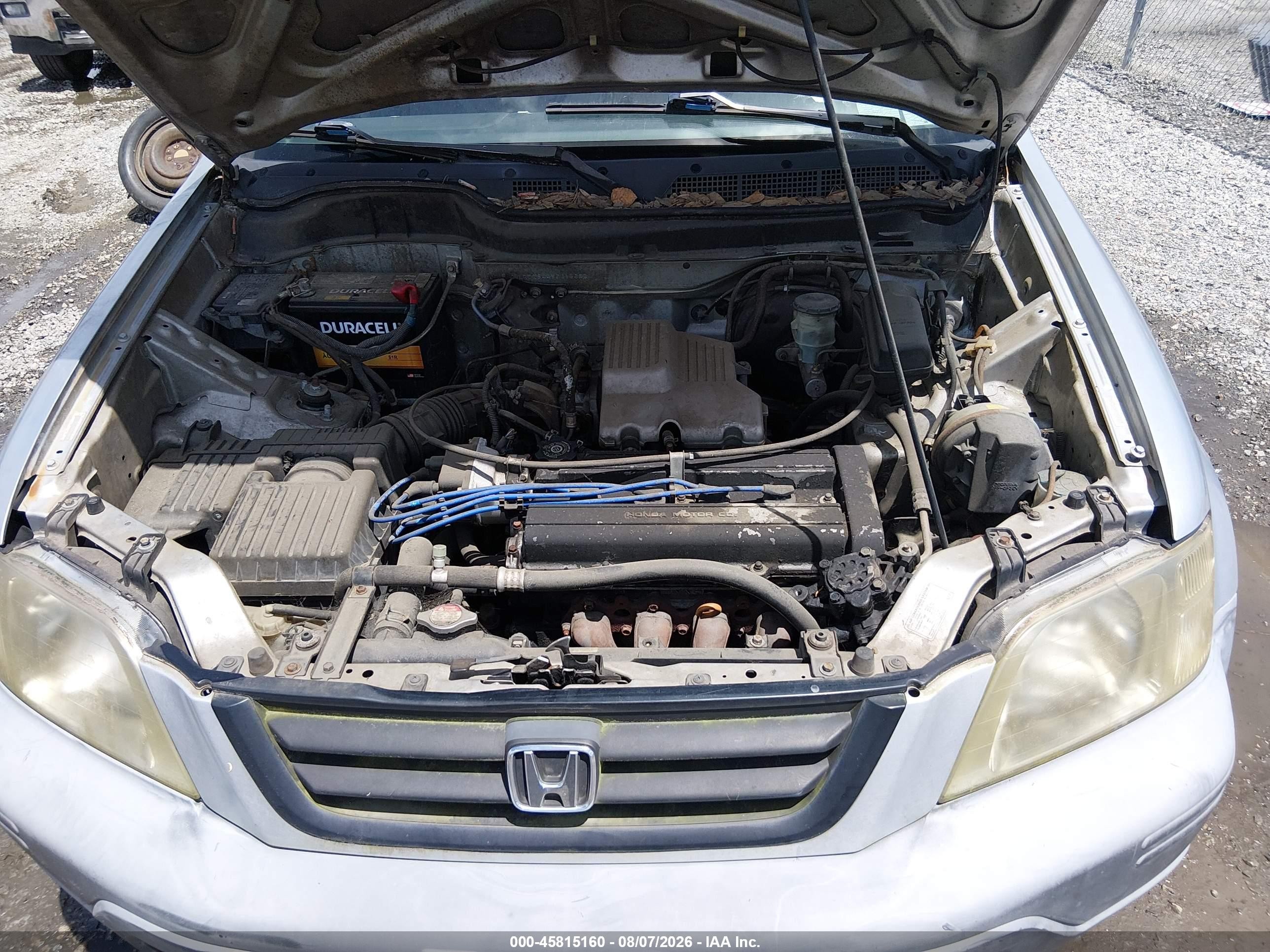 2000 Honda Cr-v Lx Silver vin: JHLRD2844YC015662