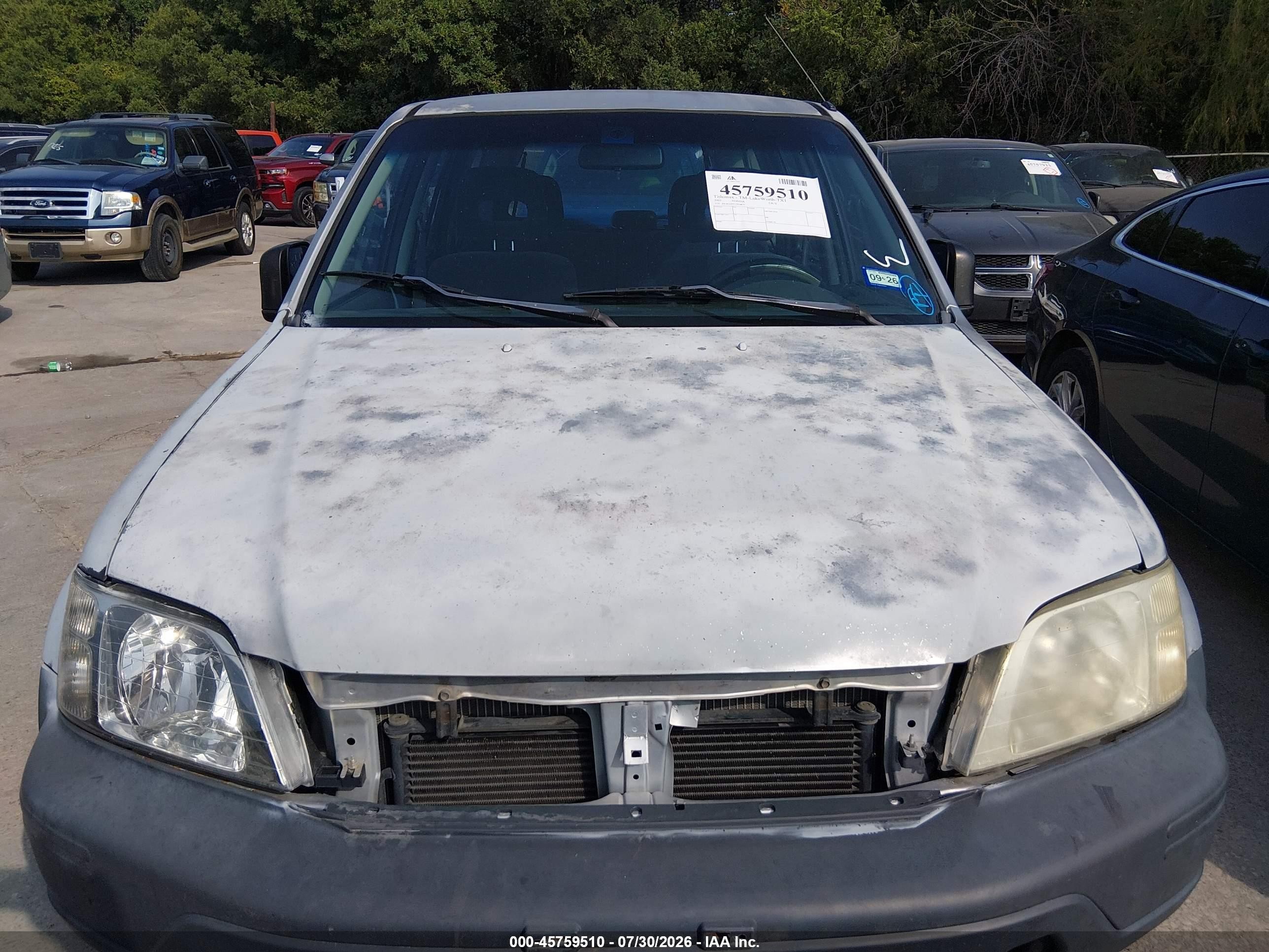 2001 Honda Cr-v Lx Silver vin: JHLRD28451S018677