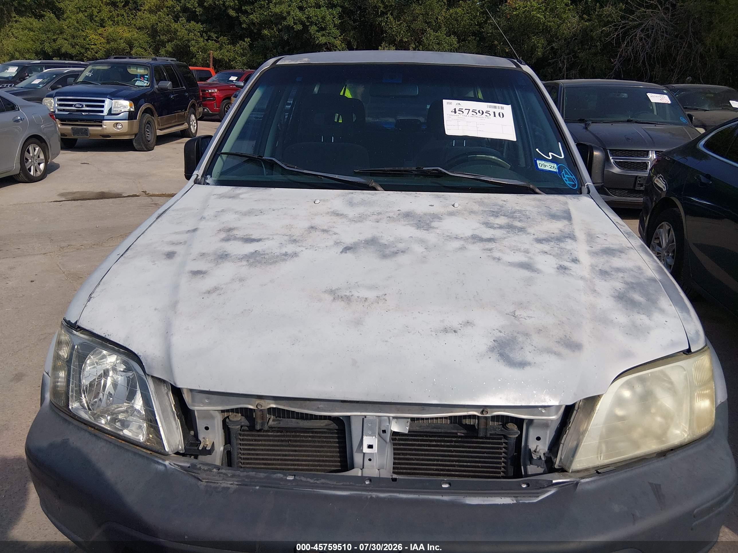2001 Honda Cr-v Lx Silver vin: JHLRD28451S018677