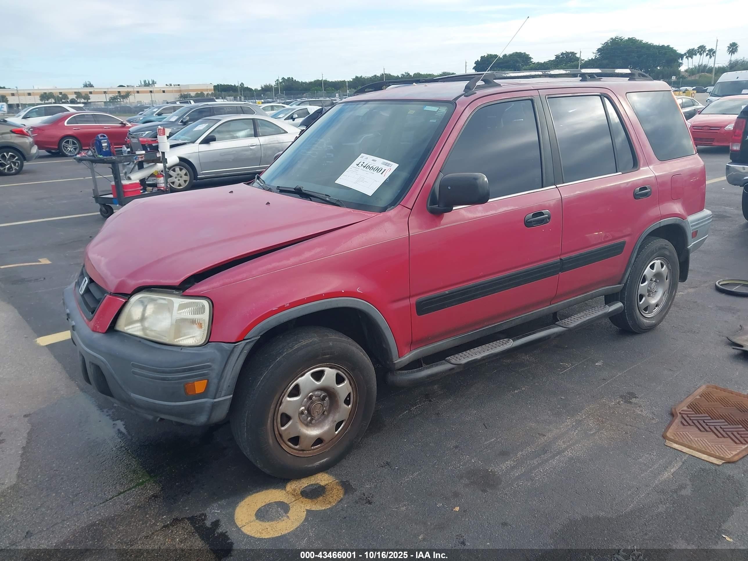1999 Honda Cr-v Lx Красный vin: JHLRD2846XC005925