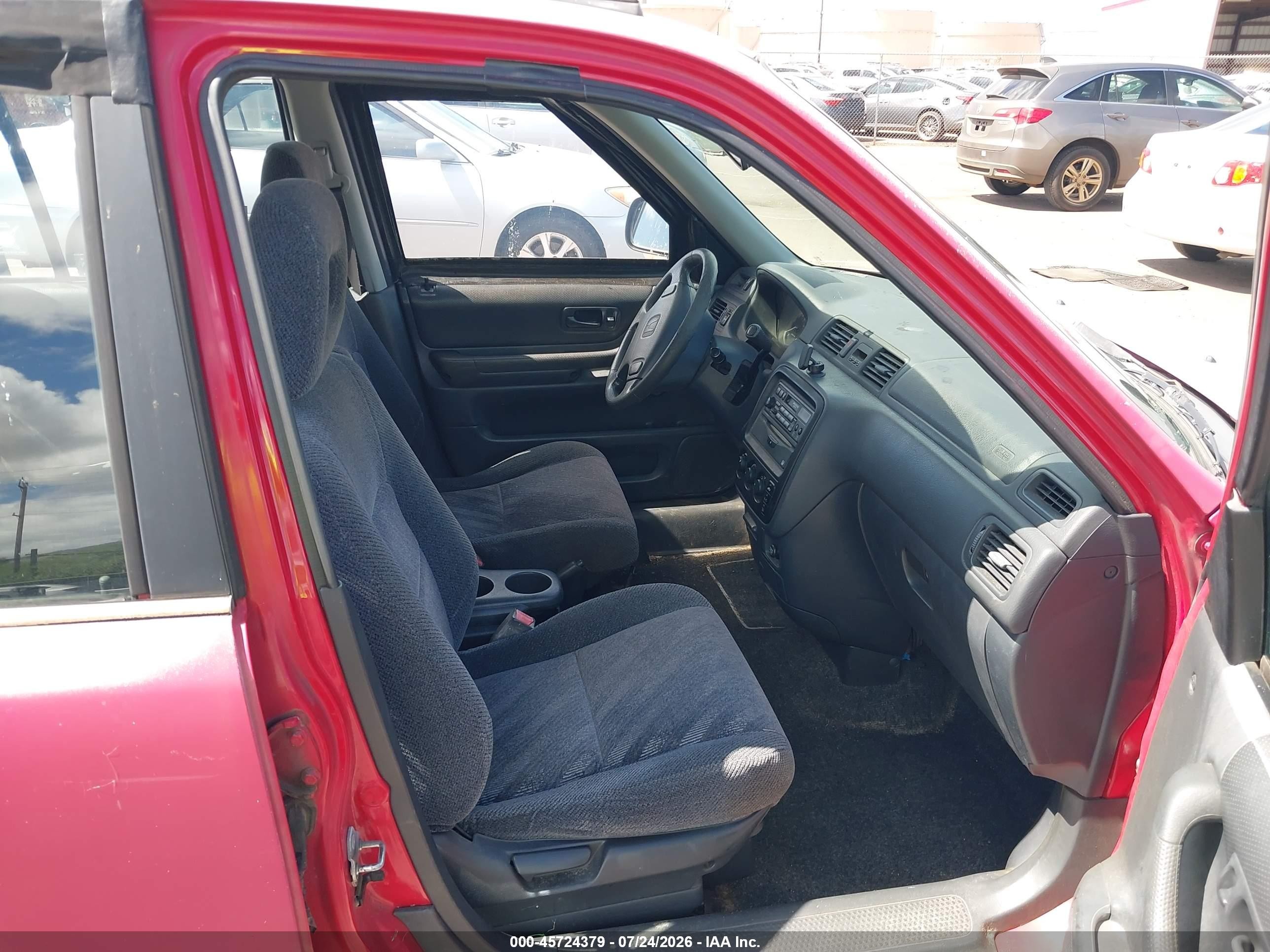 2000 Honda Cr-v Lx Red vin: JHLRD2846YS007357
