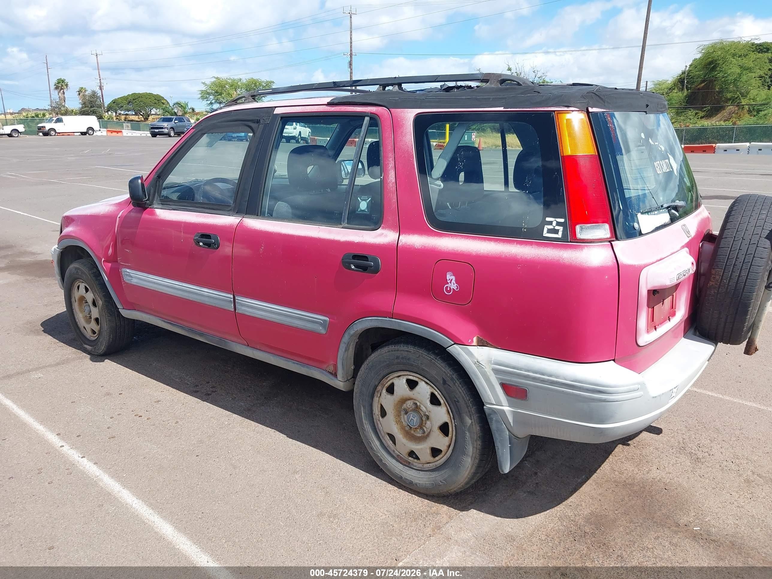 2000 Honda Cr-v Lx Red vin: JHLRD2846YS007357