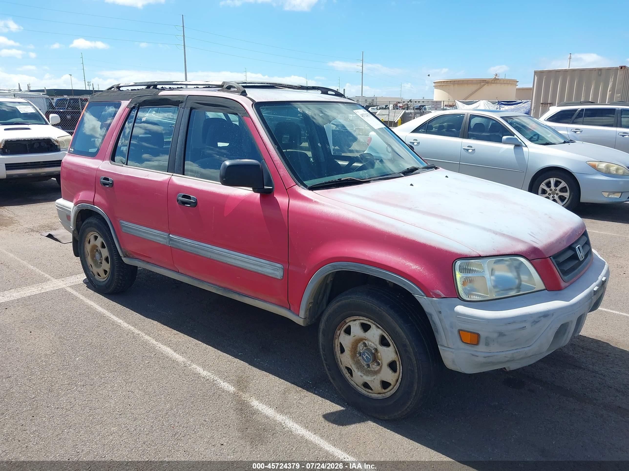 2000 Honda Cr-v Lx Red vin: JHLRD2846YS007357
