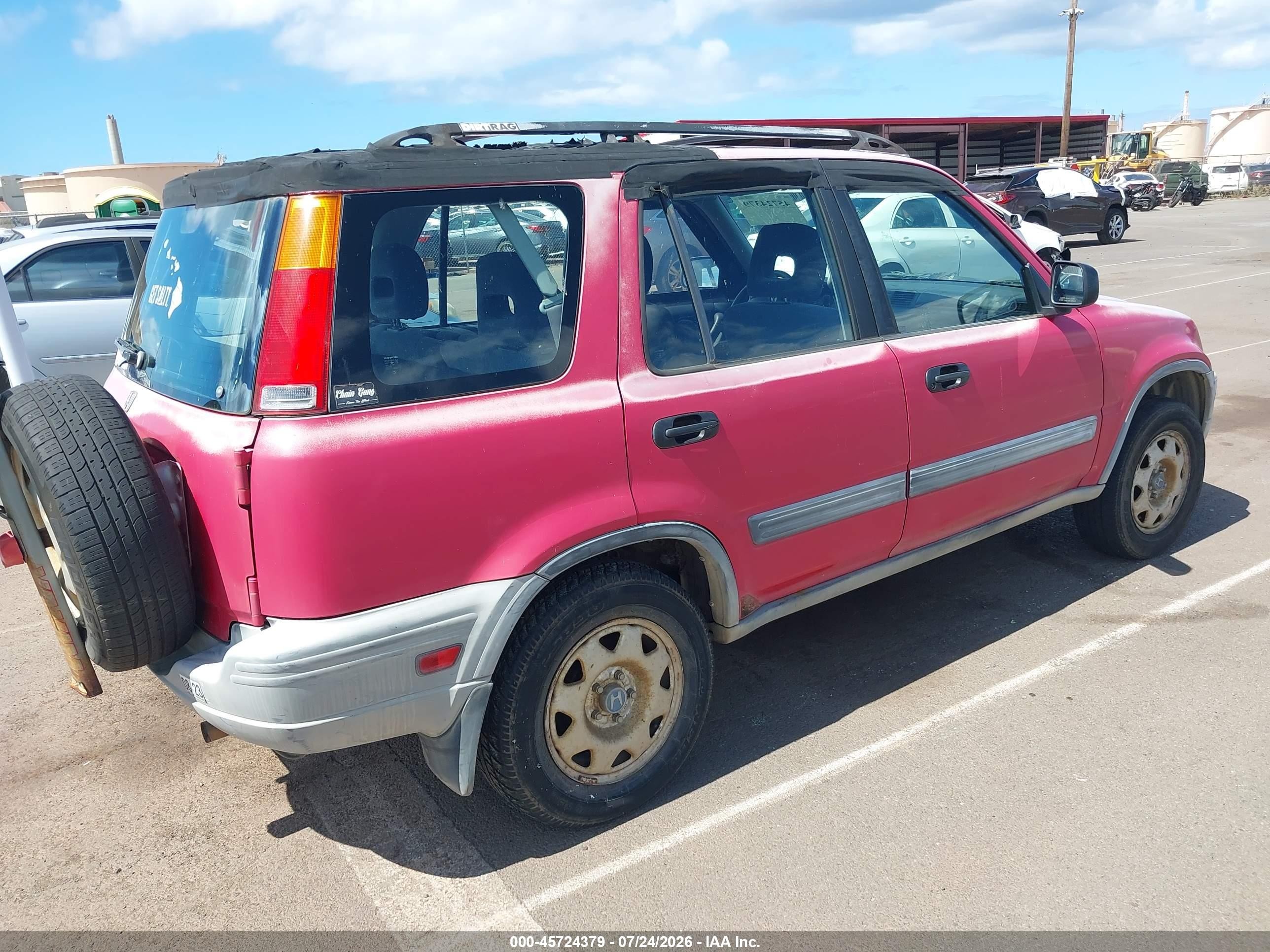 2000 Honda Cr-v Lx Red vin: JHLRD2846YS007357