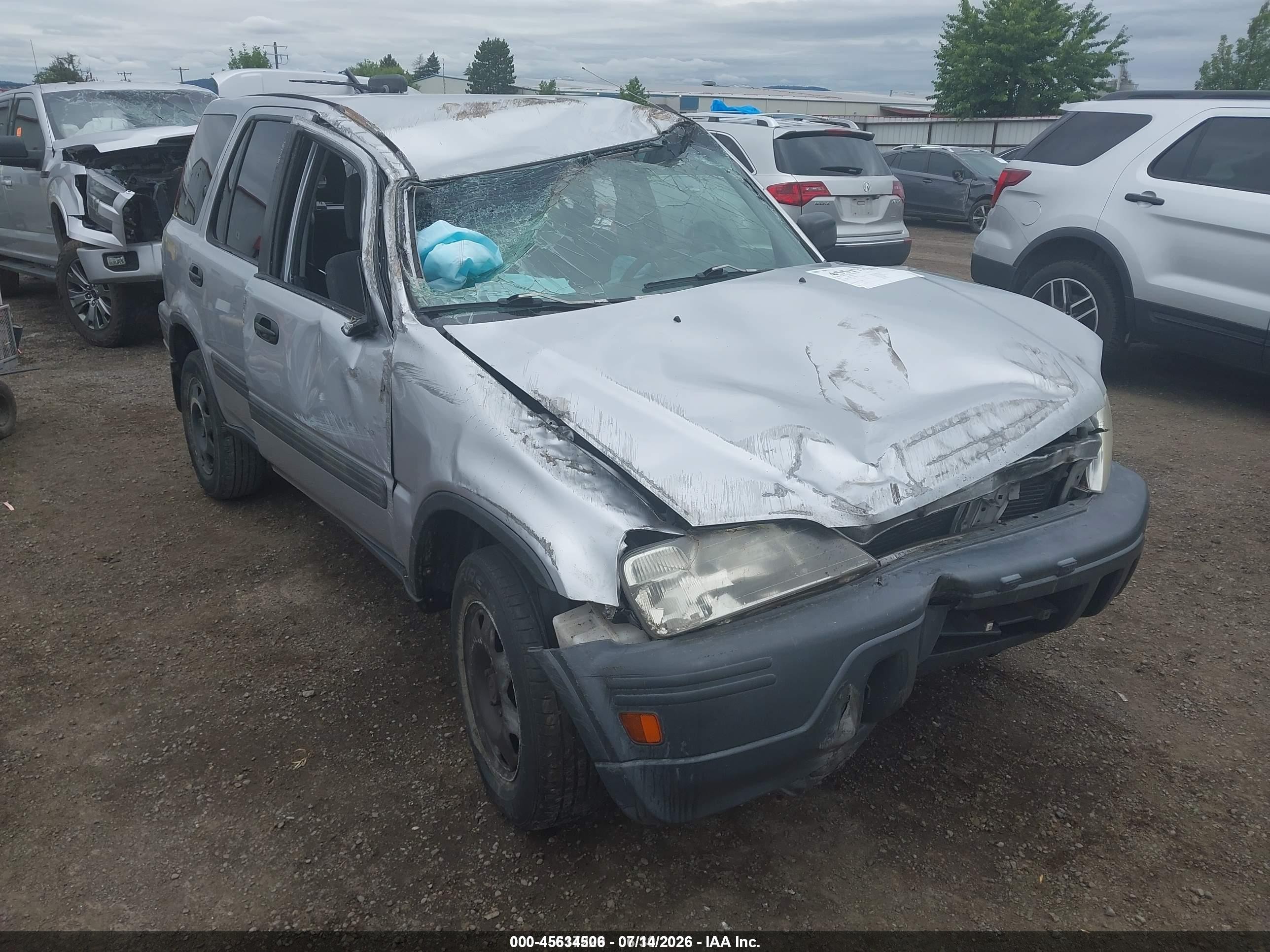 2001 Honda Cr-v Lx Silver vin: JHLRD28471C005682