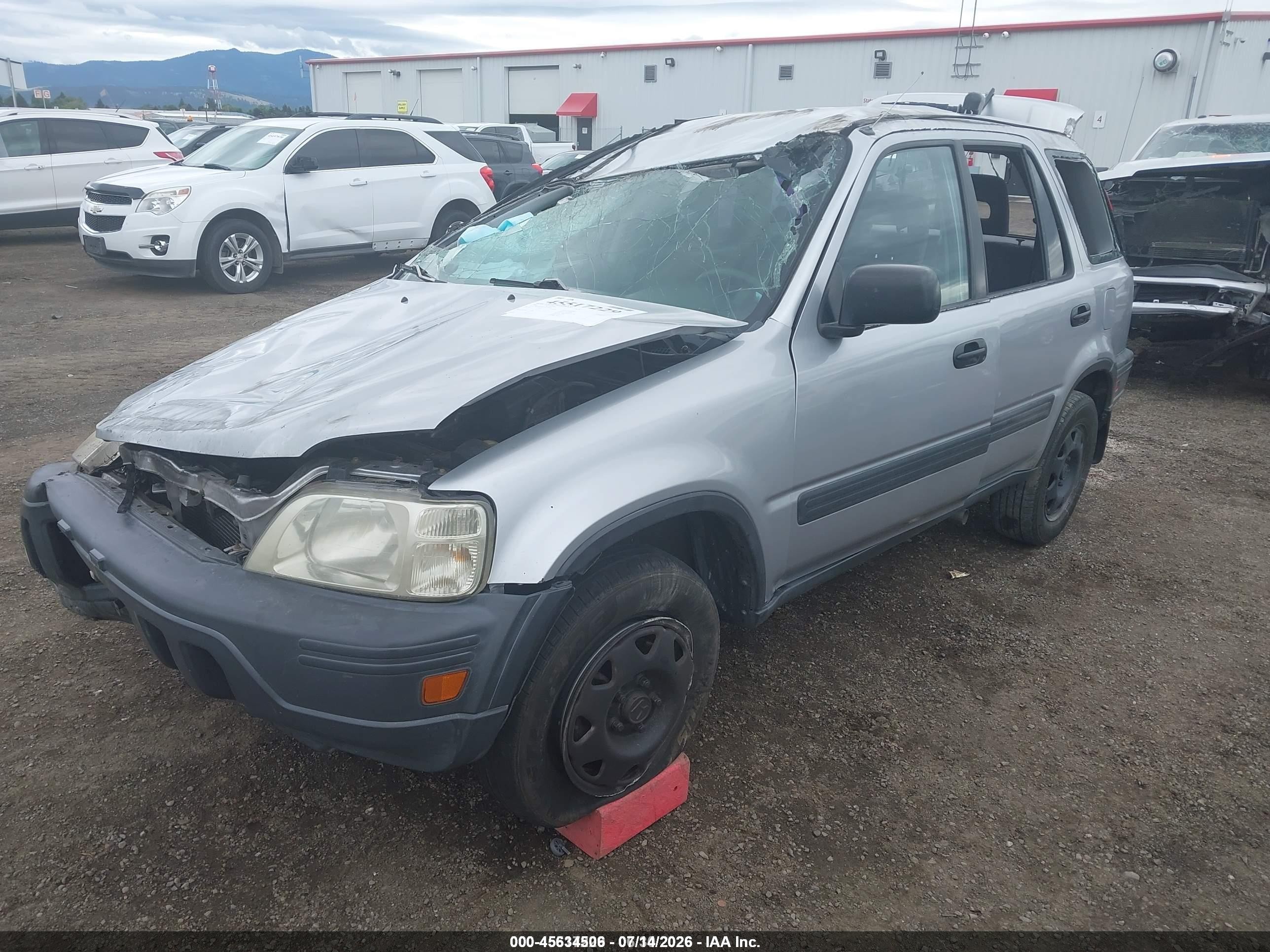2001 Honda Cr-v Lx Silver vin: JHLRD28471C005682