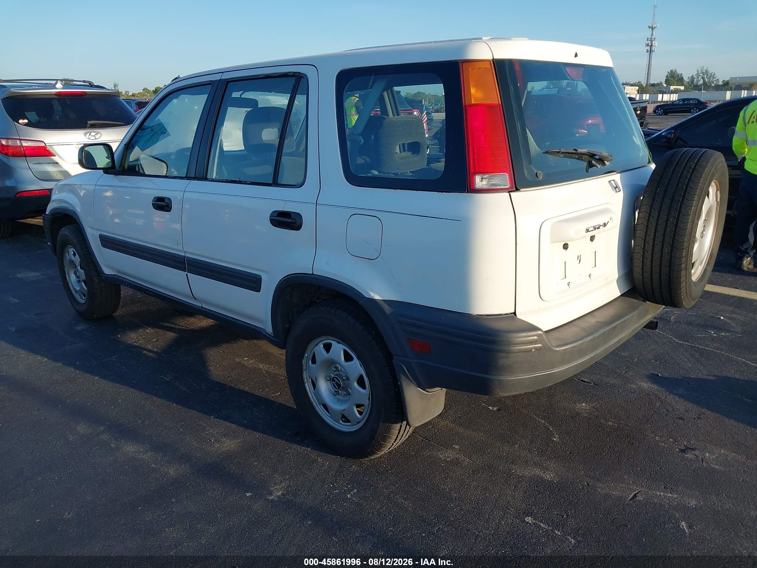 1999 Honda Cr-v Lx White vin: JHLRD2847XC014827