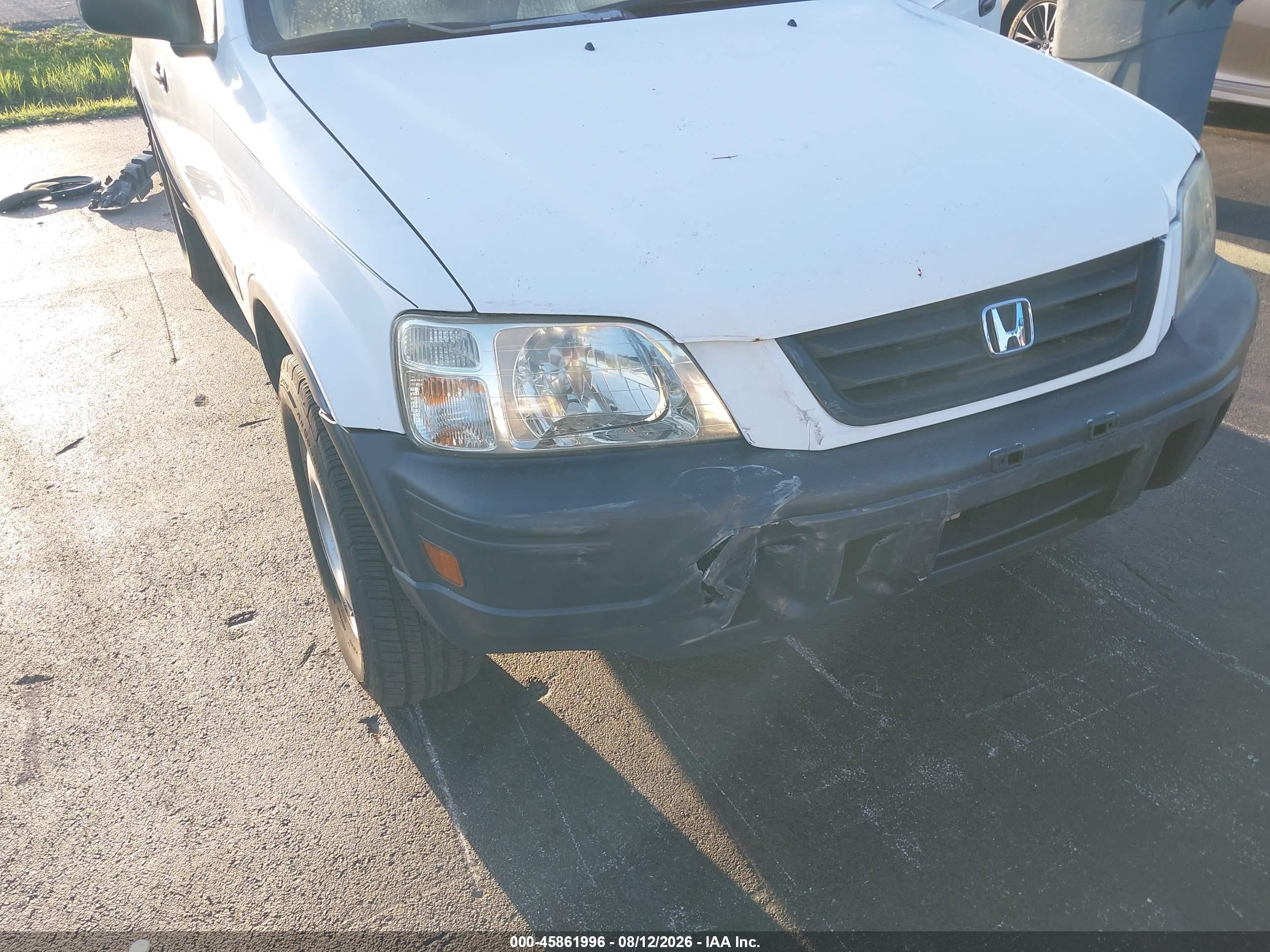 1999 Honda Cr-v Lx White vin: JHLRD2847XC014827
