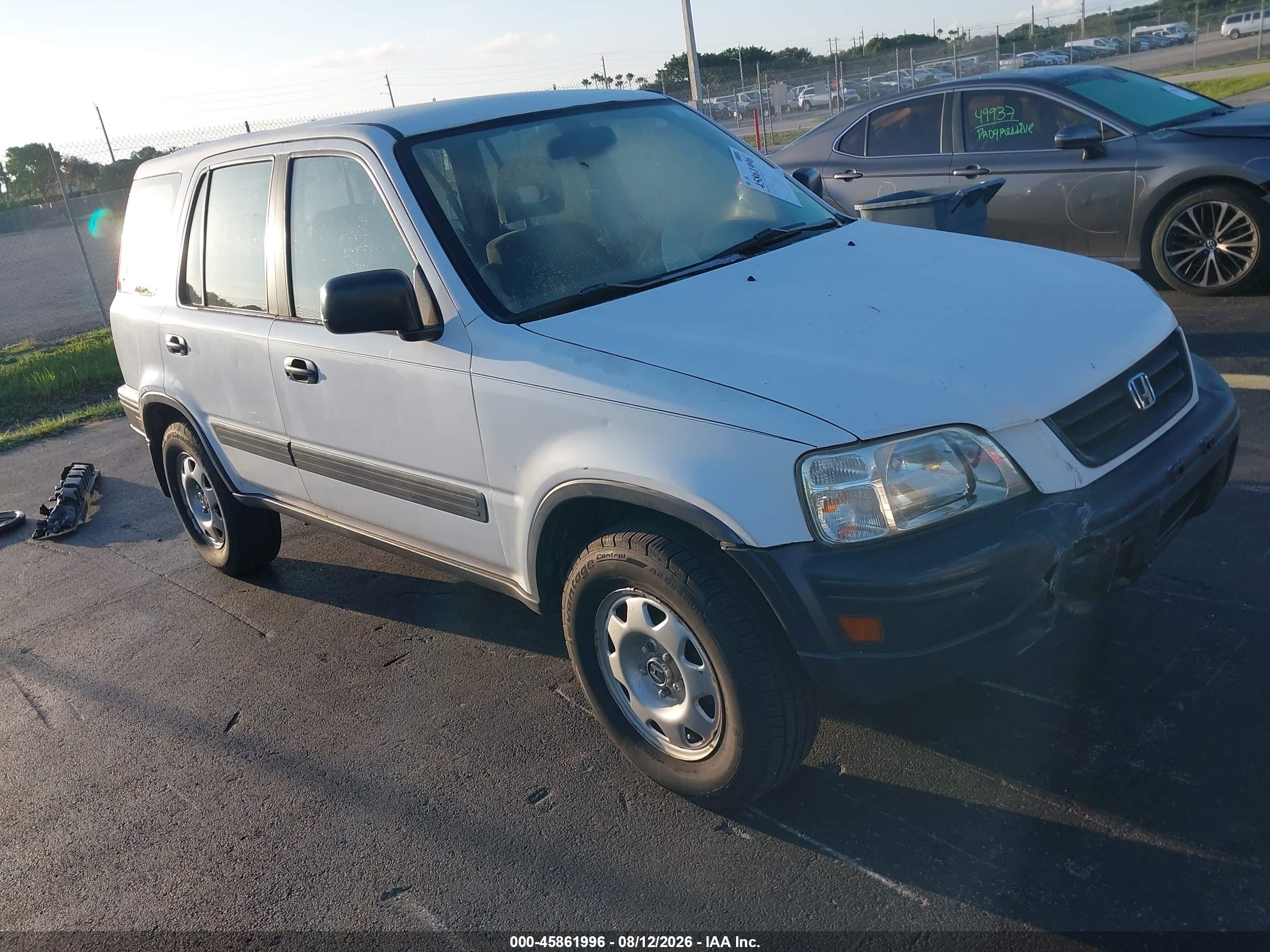 1999 Honda Cr-v Lx White vin: JHLRD2847XC014827