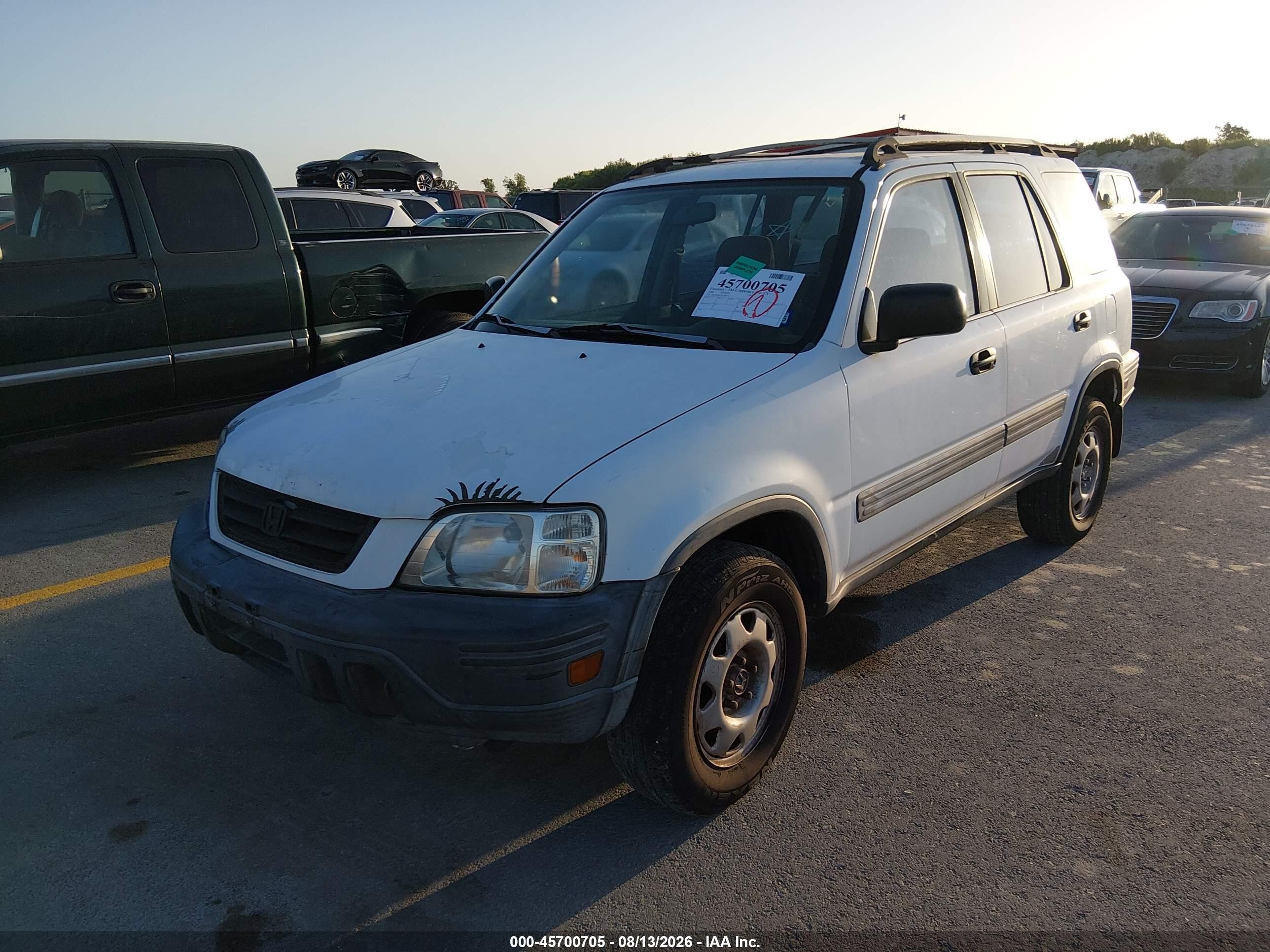 2000 Honda Cr-v Lx White vin: JHLRD2847YC008754