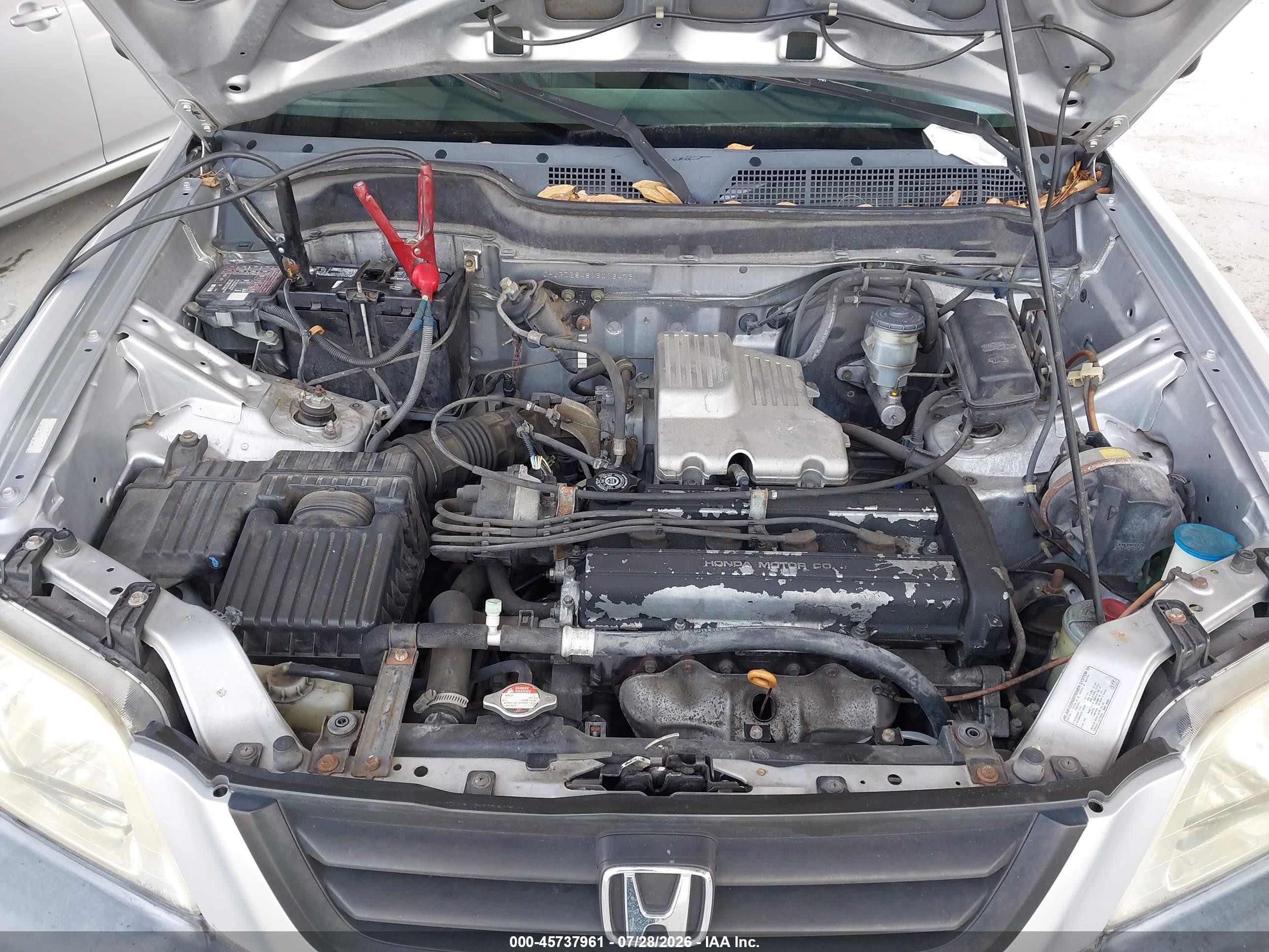 2001 Honda Cr-v Lx Silver vin: JHLRD28481S013473