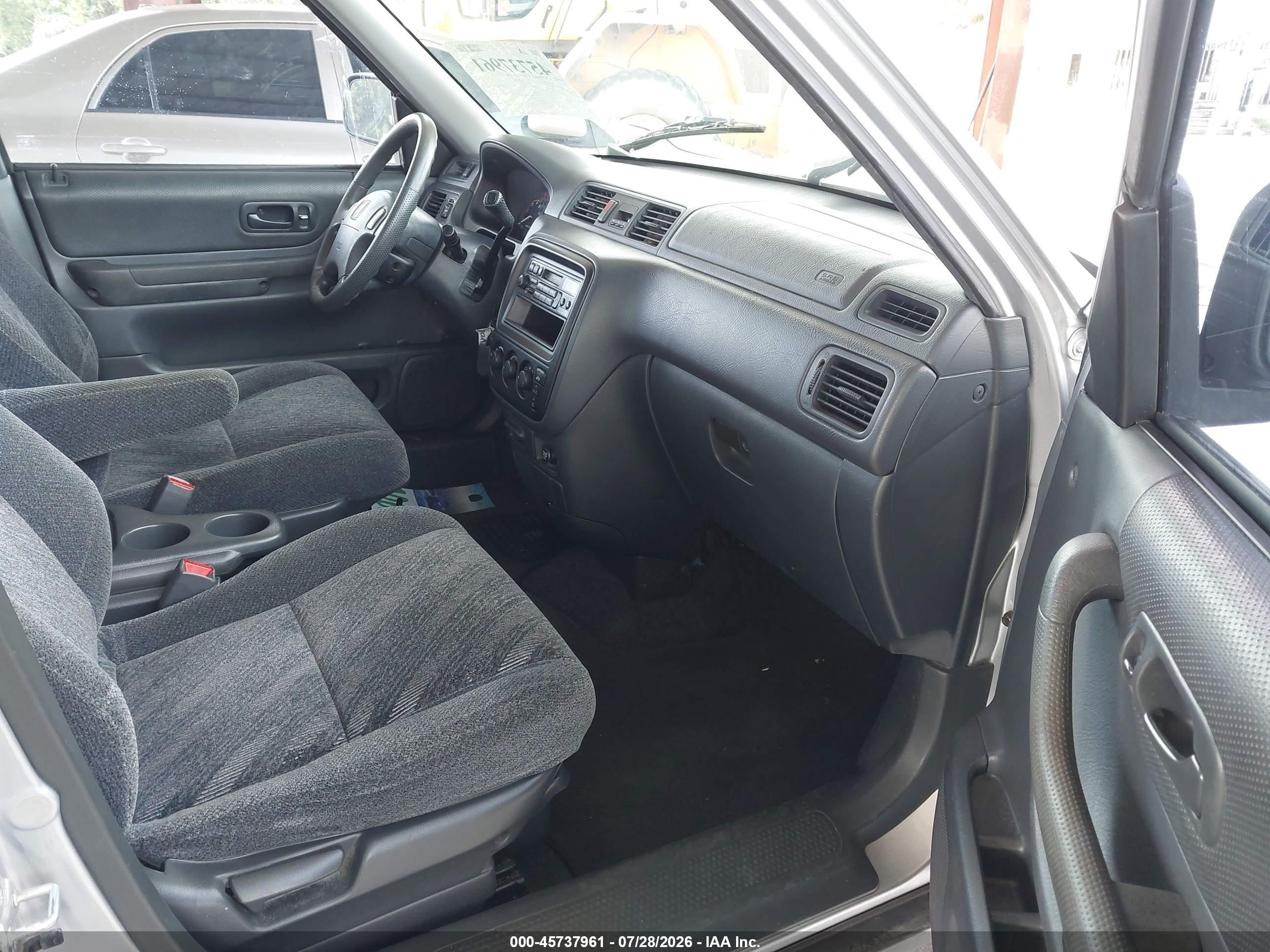 2001 Honda Cr-v Lx Silver vin: JHLRD28481S013473