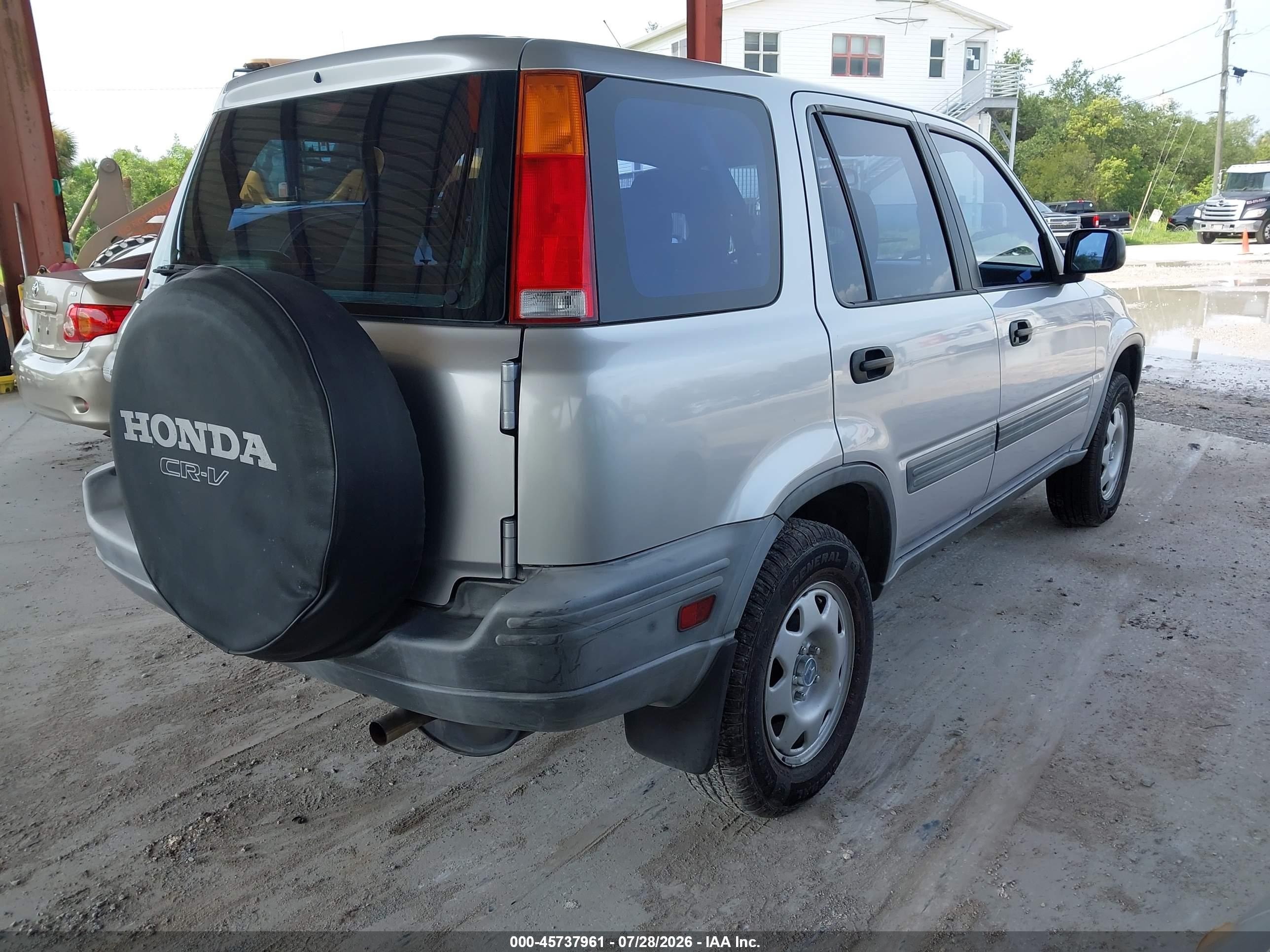 2001 Honda Cr-v Lx Silver vin: JHLRD28481S013473