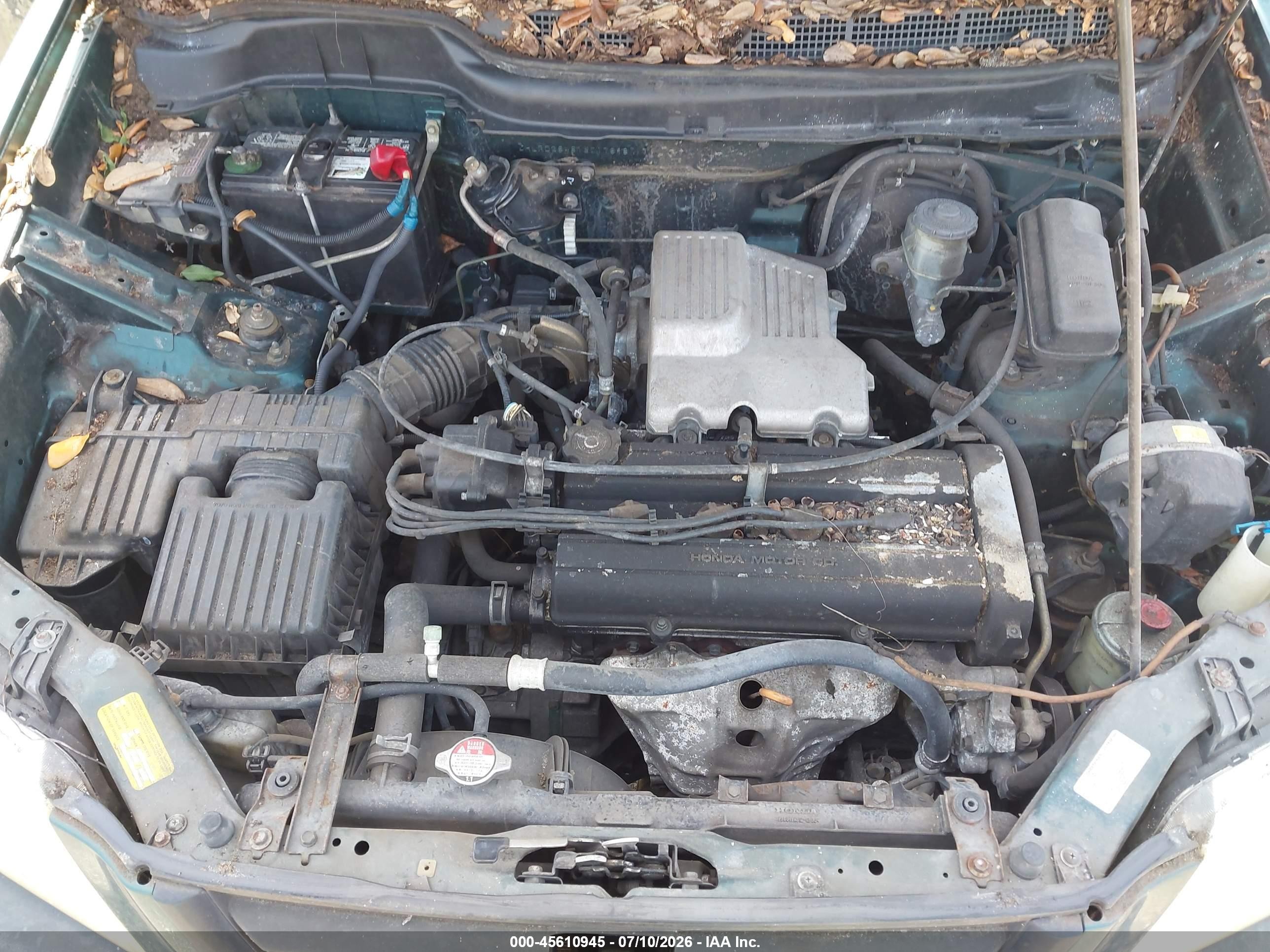 2001 Honda Cr-v Lx Green vin: JHLRD28481S017698