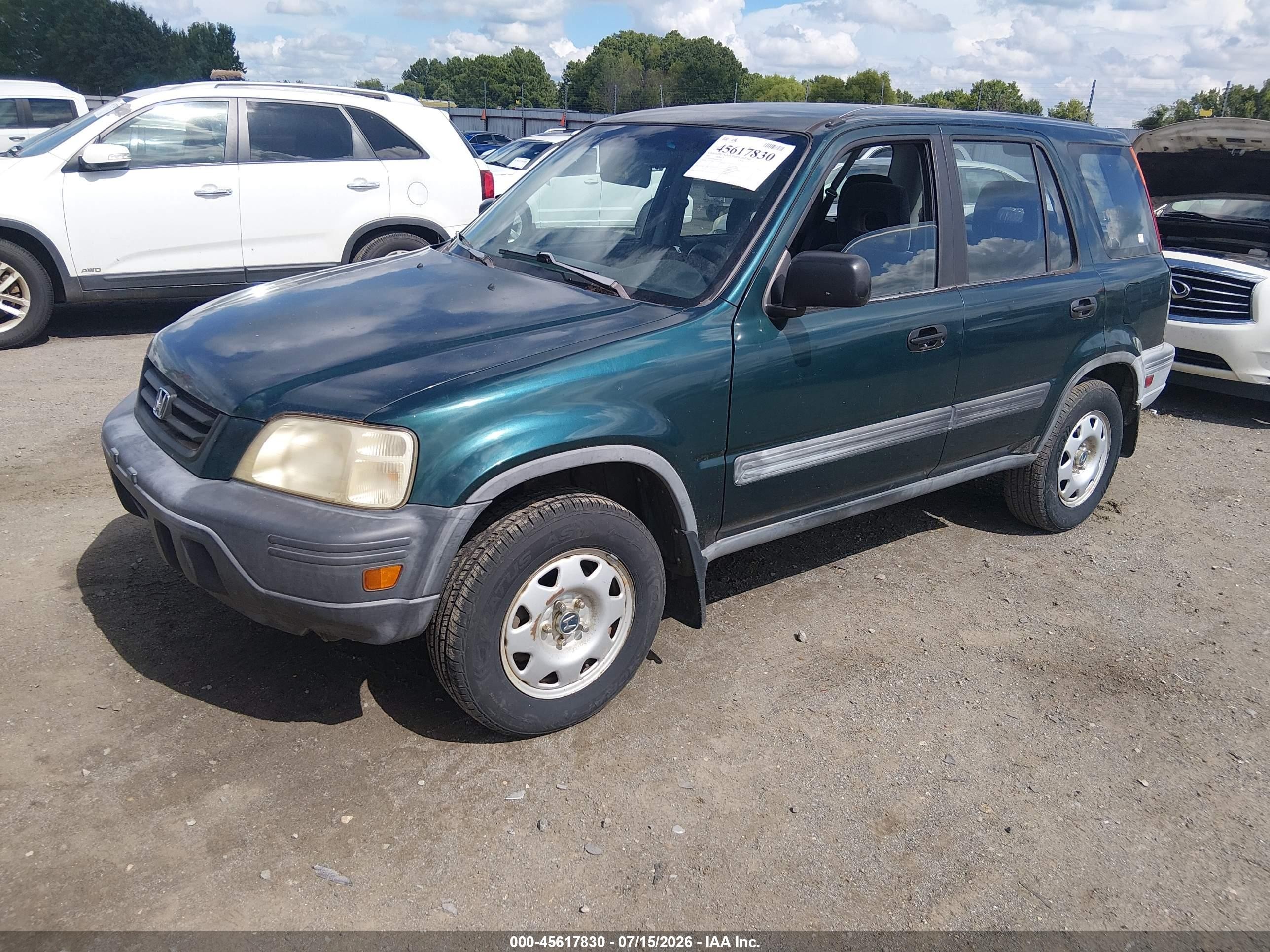 2001 Honda Cr-v Lx Зеленый vin: JHLRD28481S017720