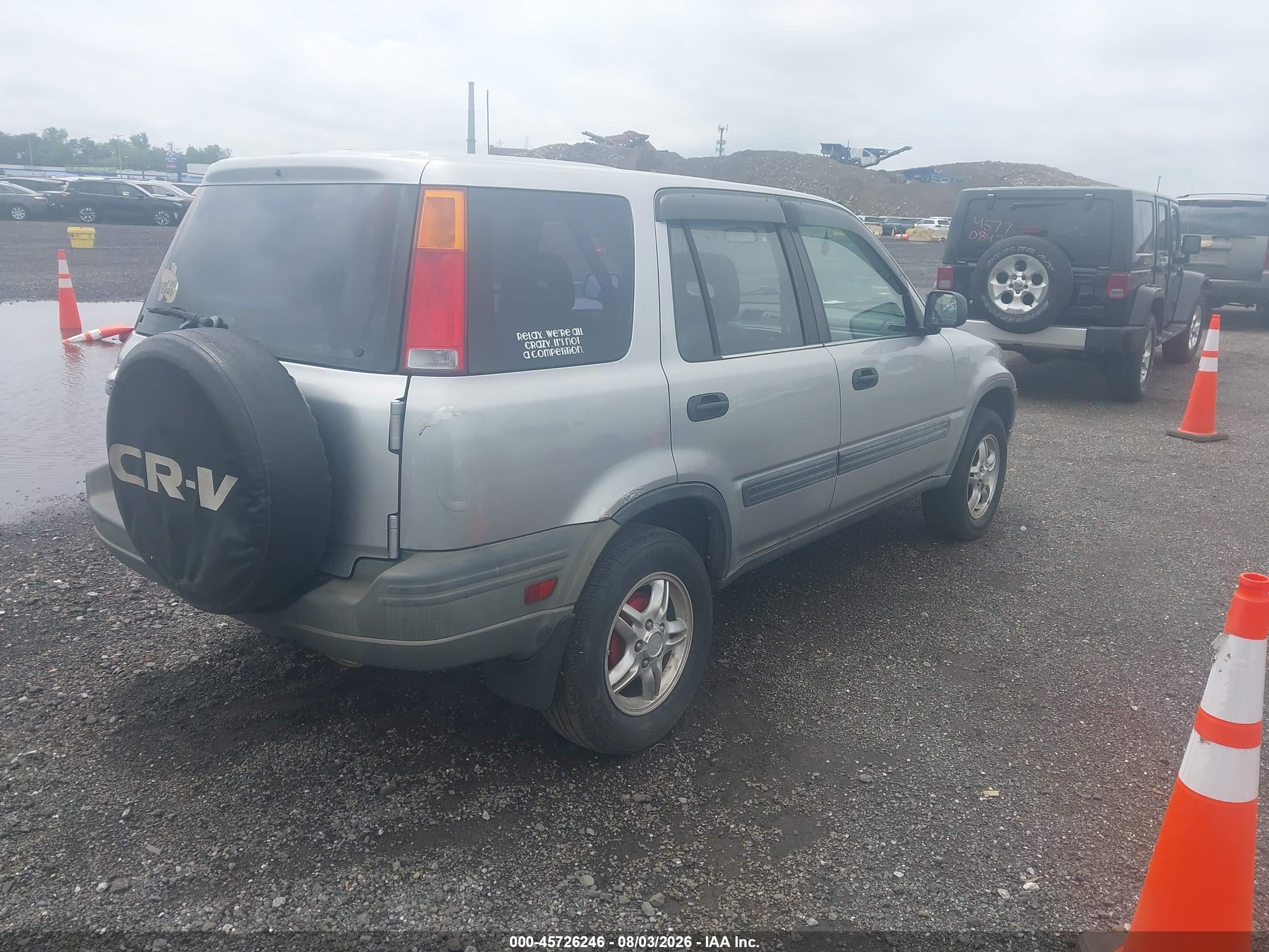 2001 Honda Cr-v Lx Gray vin: JHLRD28491C001925