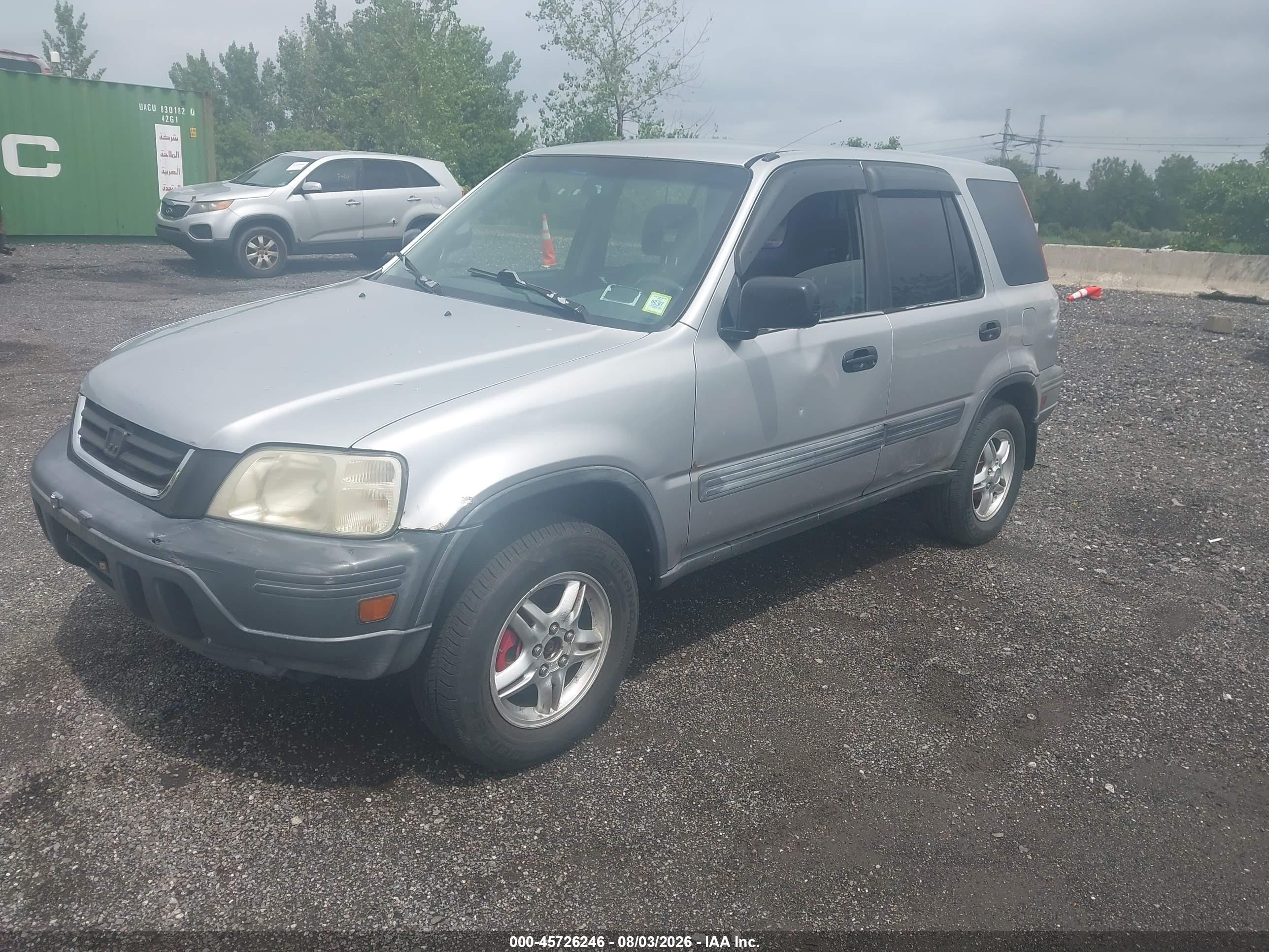 2001 Honda Cr-v Lx Gray vin: JHLRD28491C001925