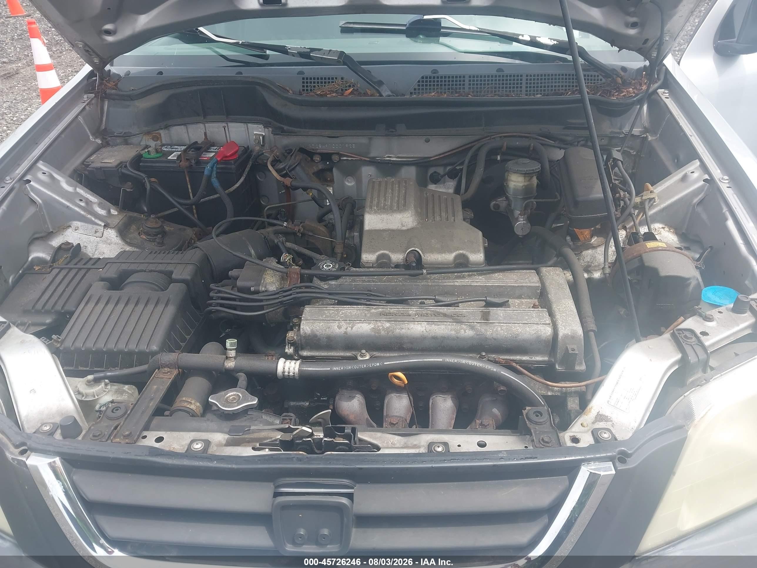 2001 Honda Cr-v Lx Gray vin: JHLRD28491C001925