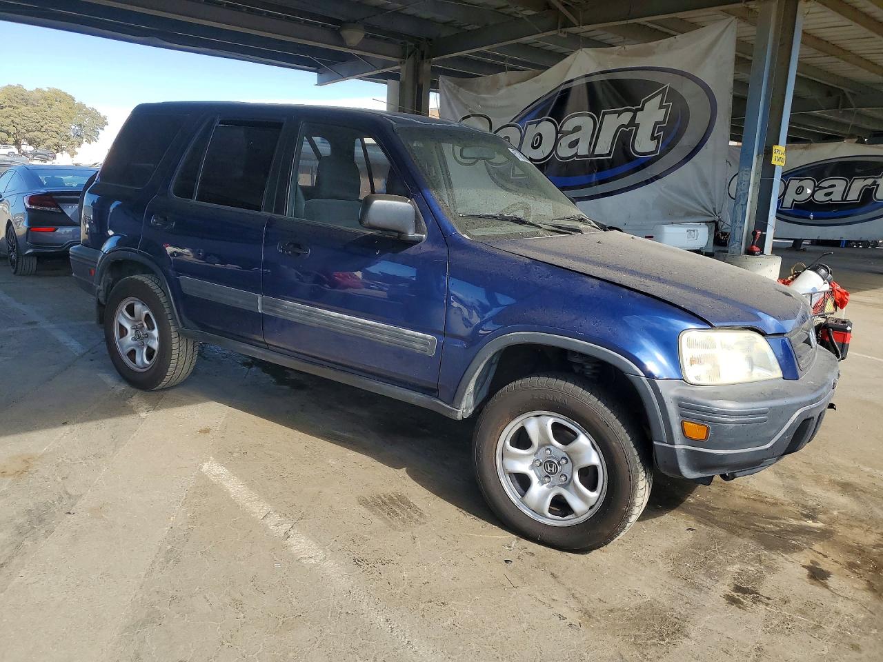 1999 Honda Cr-v Lx Blue vin: JHLRD2849XC012125