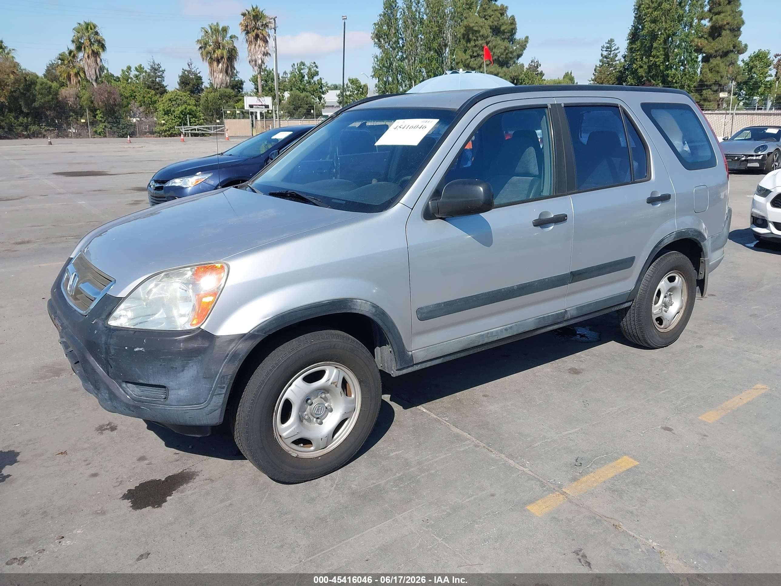 2002 Honda Cr-v Lx Silver vin: JHLRD68402C012241