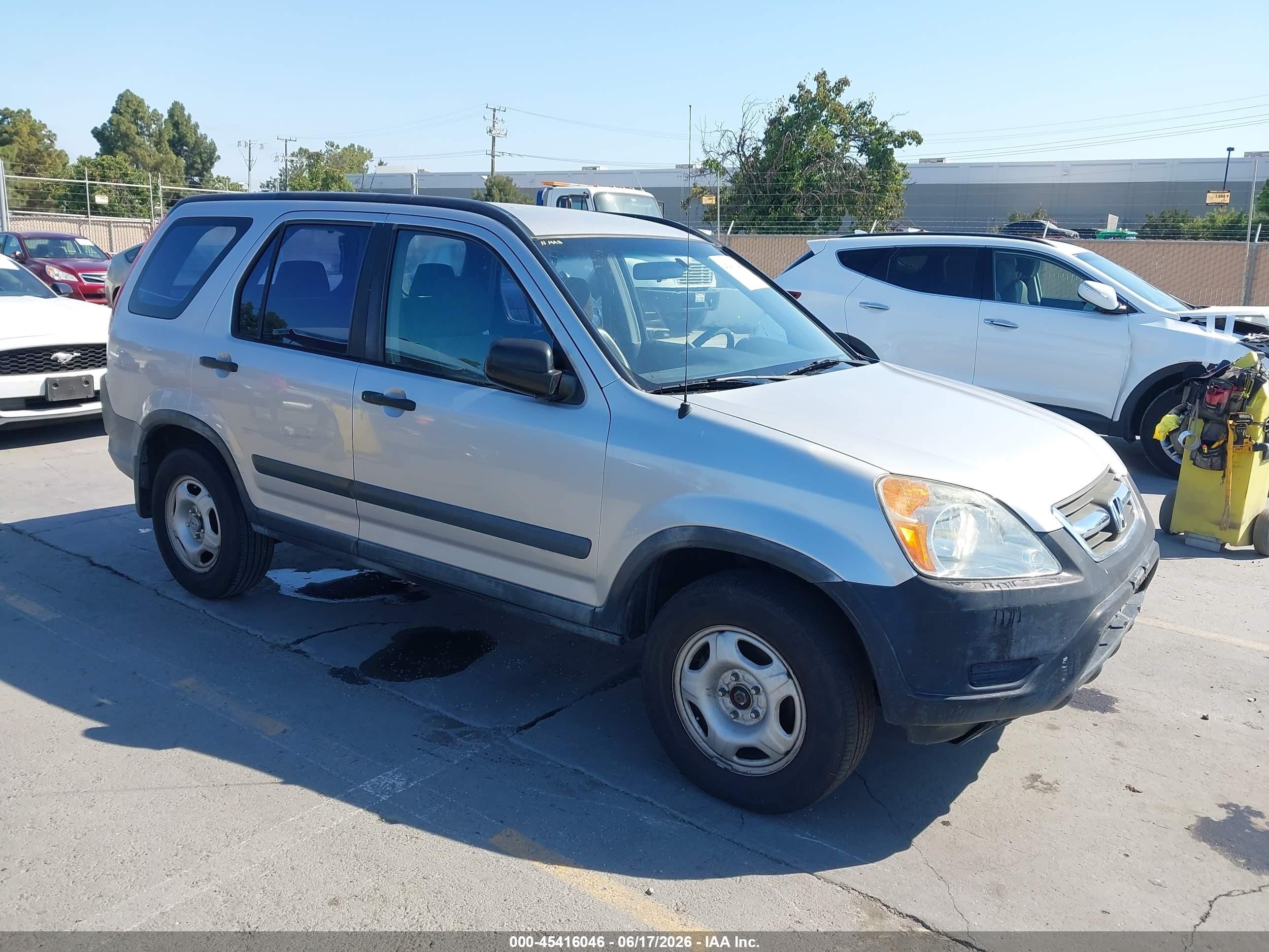 2002 Honda Cr-v Lx Silver vin: JHLRD68402C012241