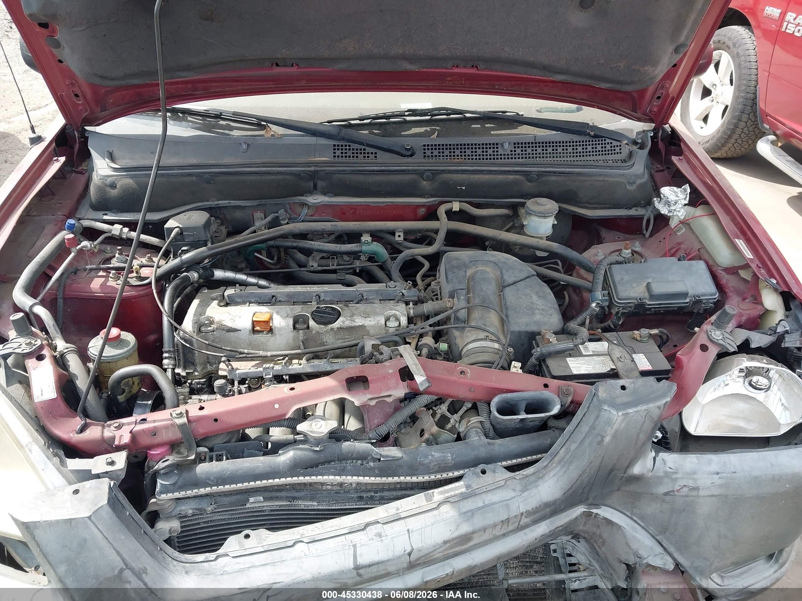 2003 Honda Cr-v Lx Бордовый vin: JHLRD68403C011270