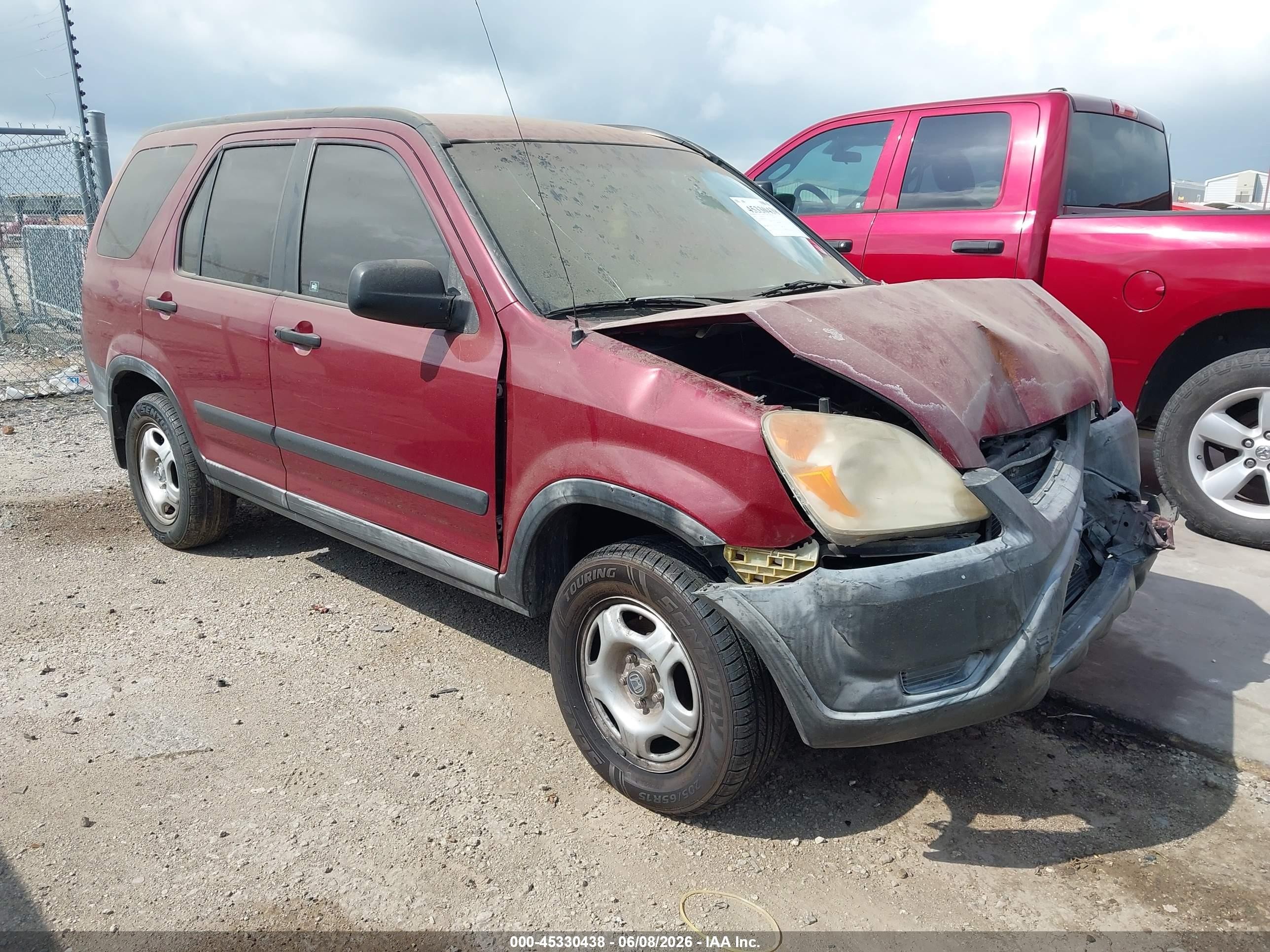 2003 Honda Cr-v Lx Бордовый vin: JHLRD68403C011270