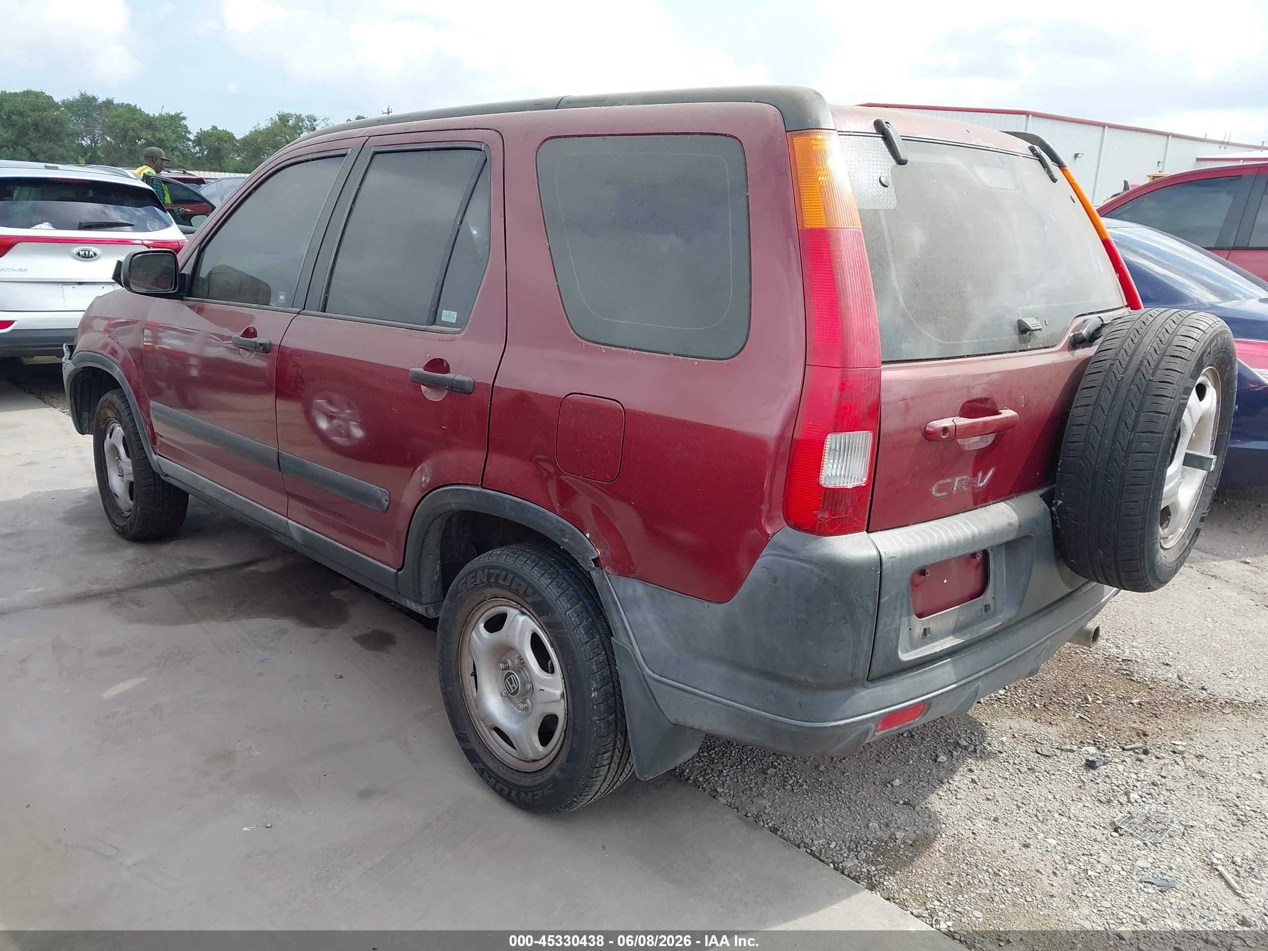 2003 Honda Cr-v Lx Бордовый vin: JHLRD68403C011270