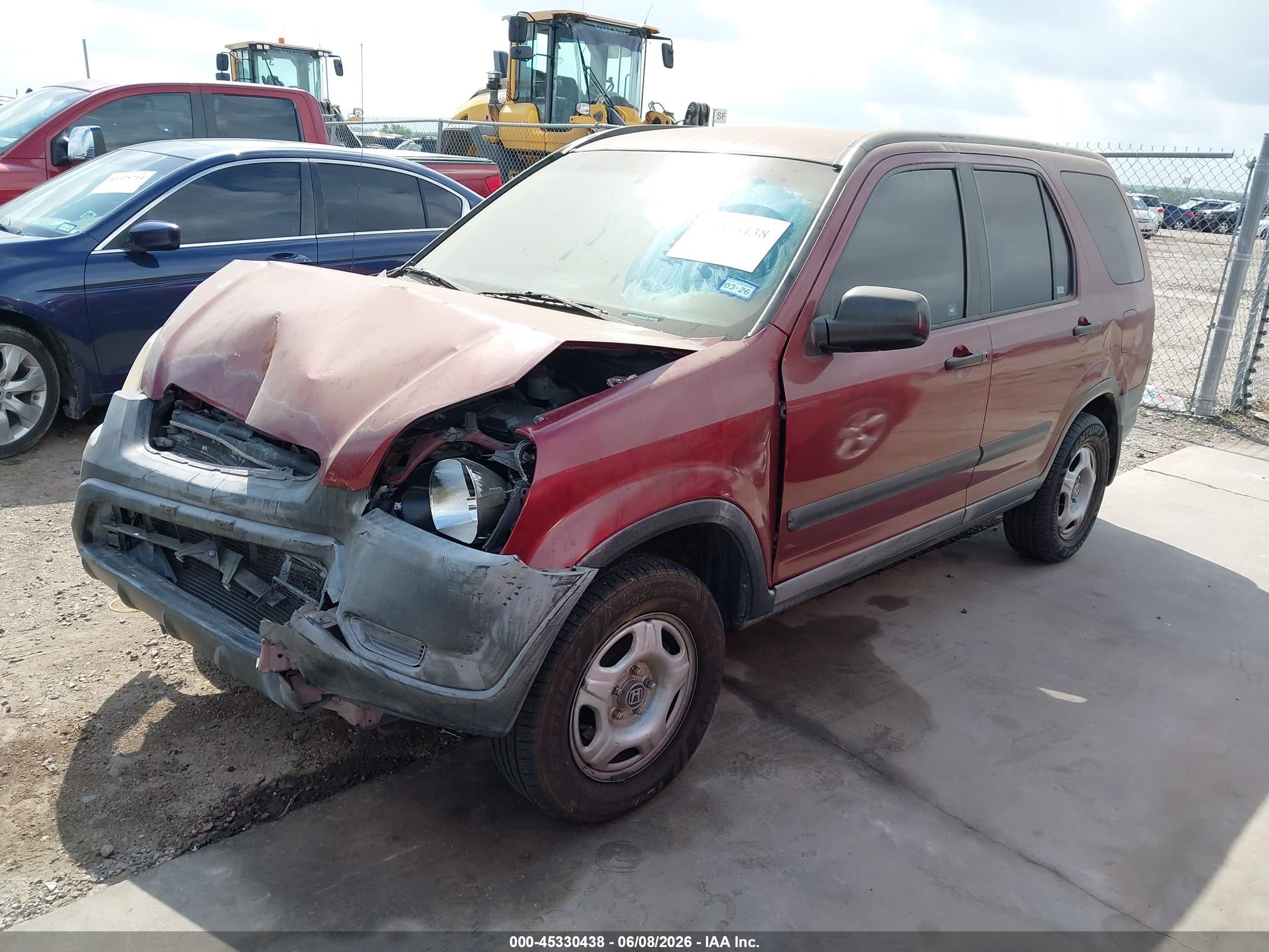 2003 Honda Cr-v Lx Бордовый vin: JHLRD68403C011270