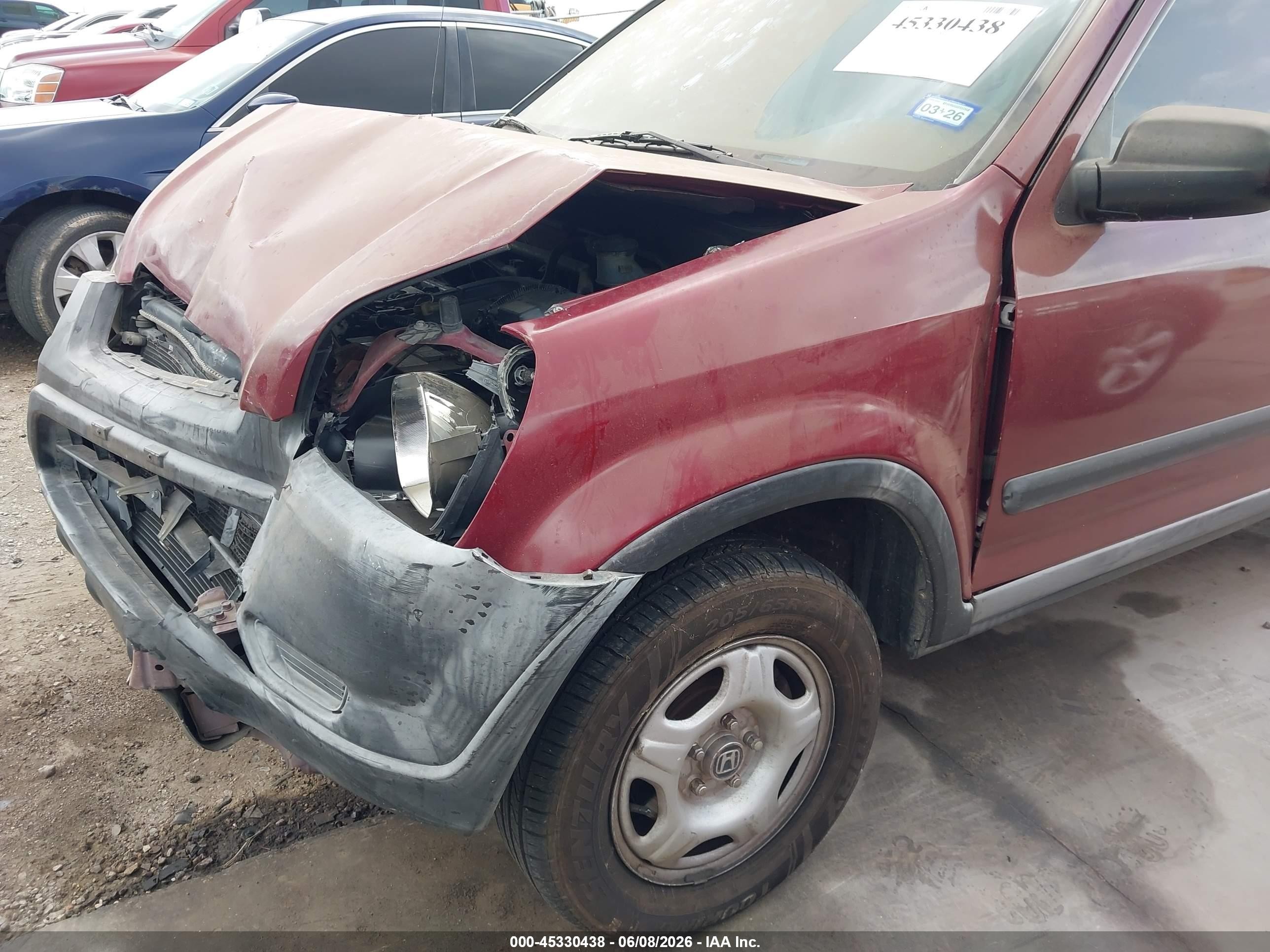 2003 Honda Cr-v Lx Бордовый vin: JHLRD68403C011270