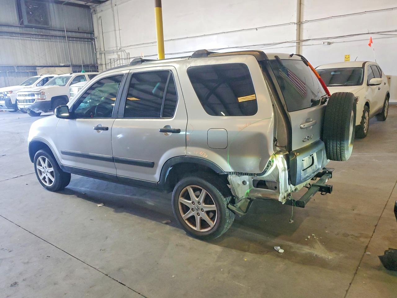 2004 Honda Cr-v Lx Silver vin: JHLRD68404C024098