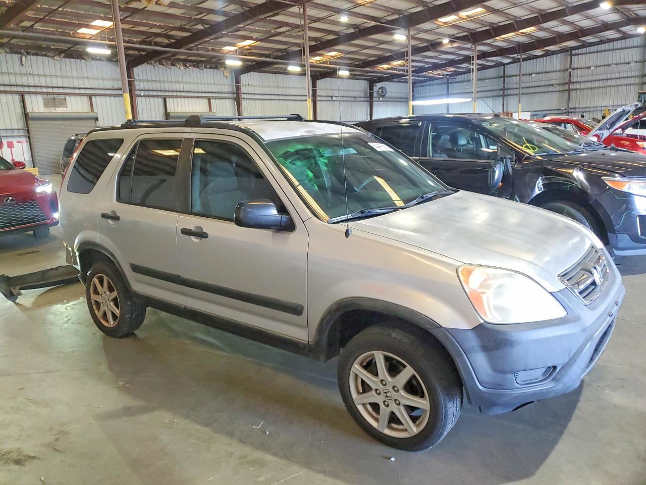 2004 Honda Cr-v Lx Silver vin: JHLRD68404C024098