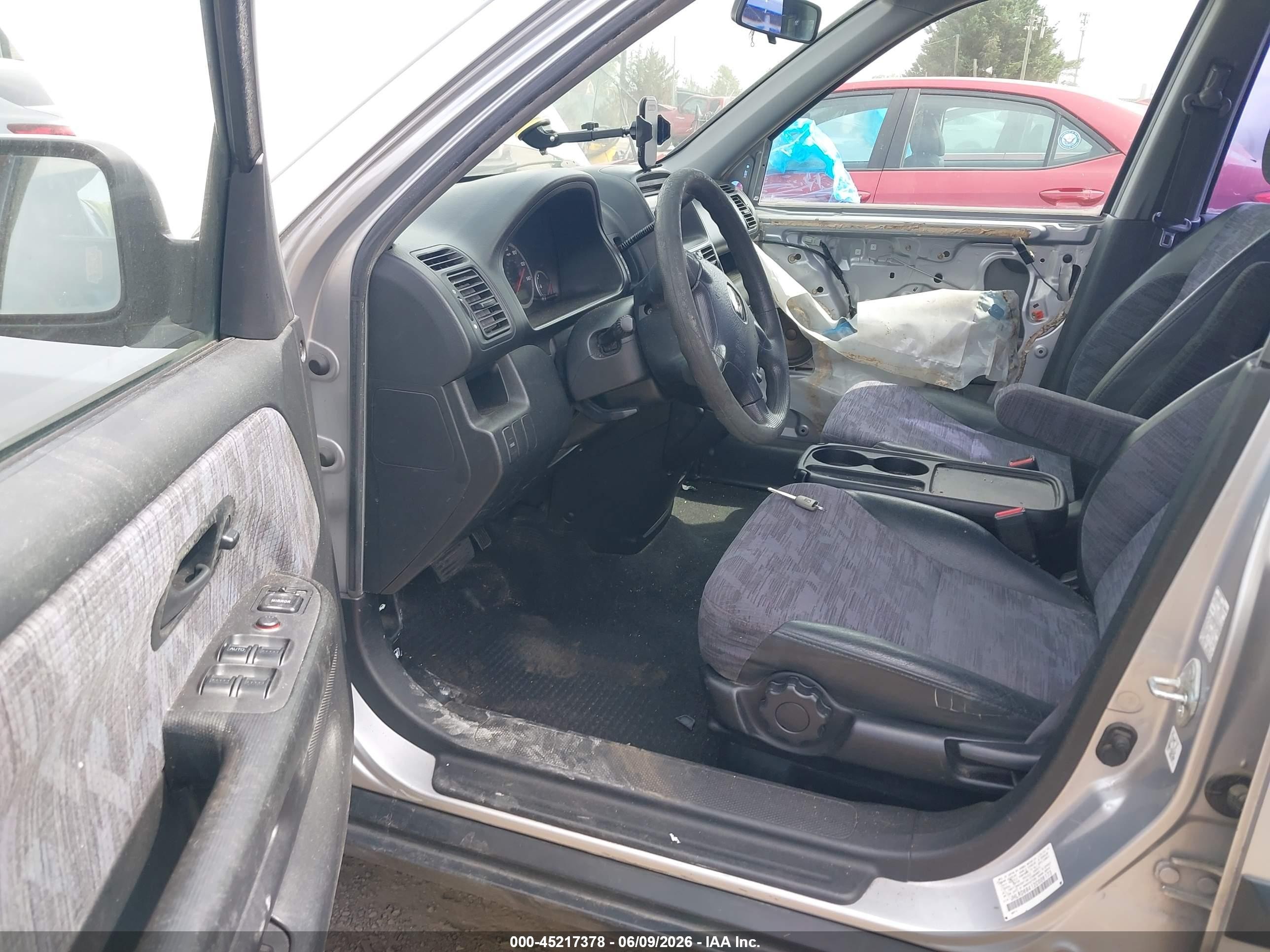 2002 Honda Cr-v Lx Silver vin: JHLRD68412C006173