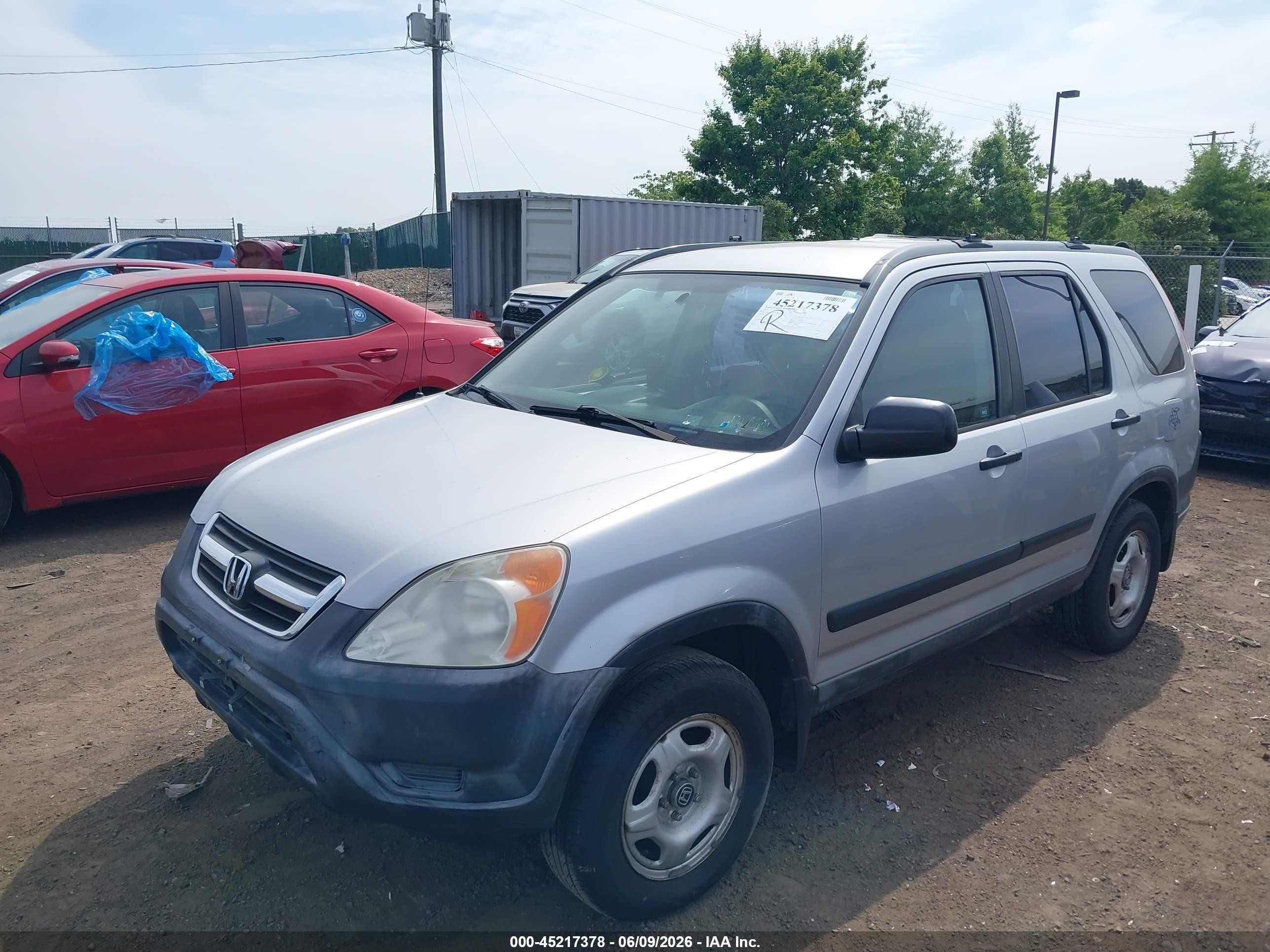 2002 Honda Cr-v Lx Silver vin: JHLRD68412C006173