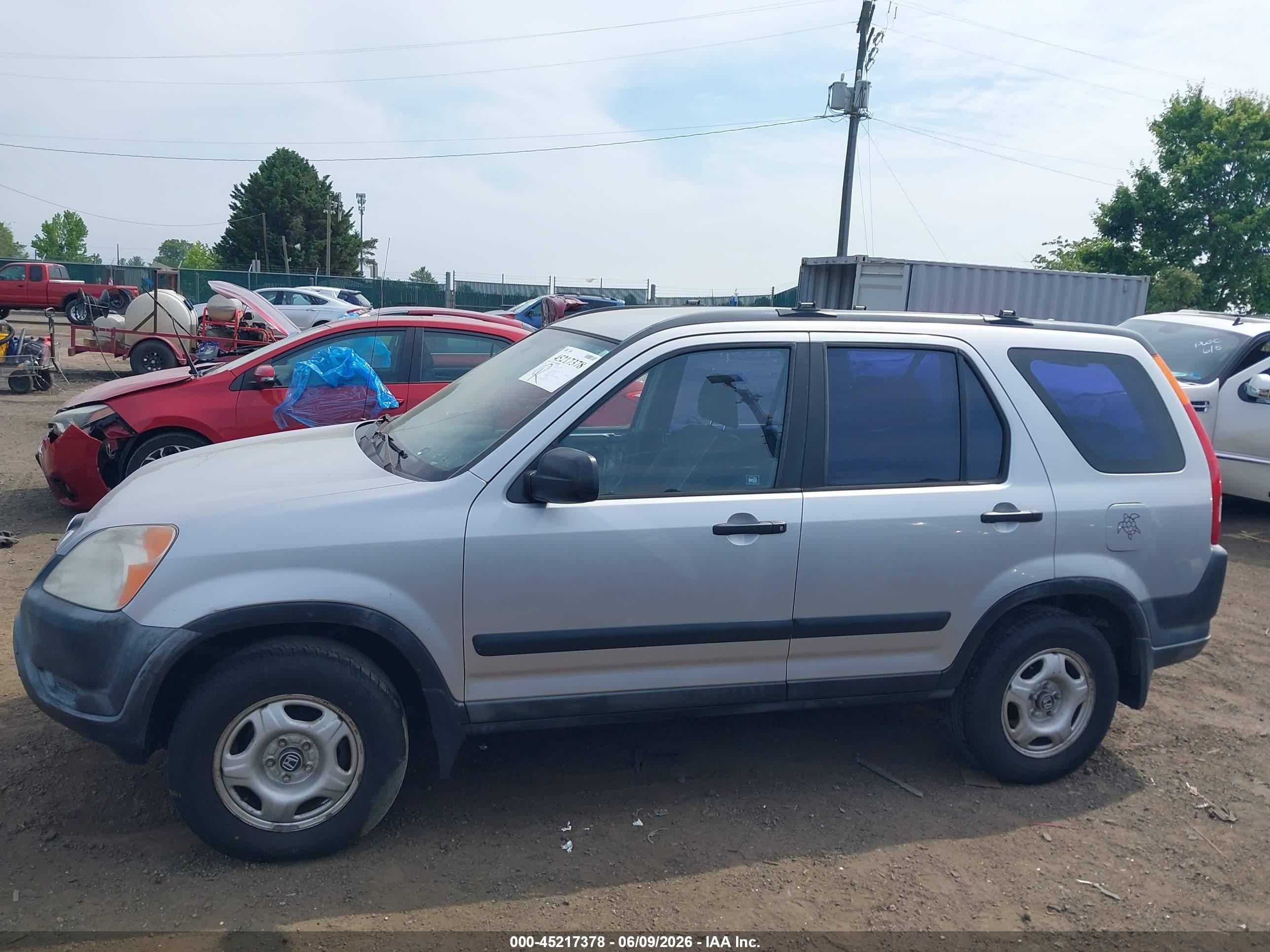 2002 Honda Cr-v Lx Silver vin: JHLRD68412C006173