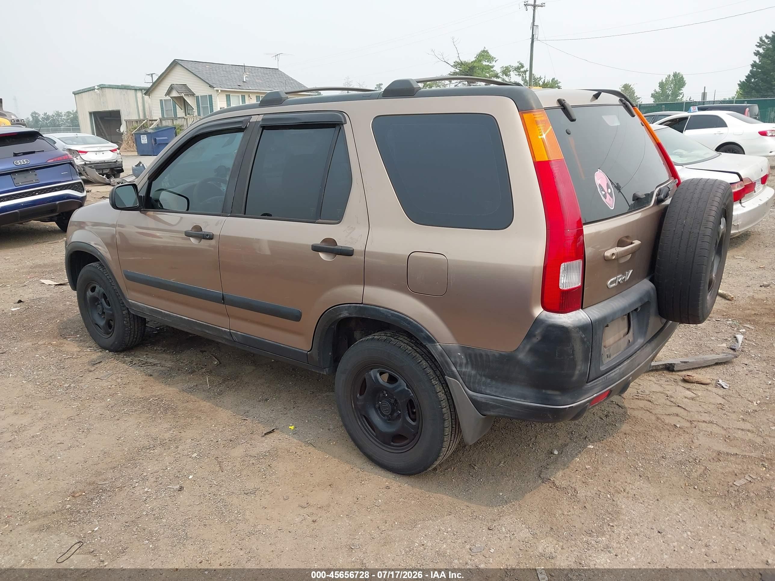2002 Honda Cr-v Lx Brown vin: JHLRD68412C025211