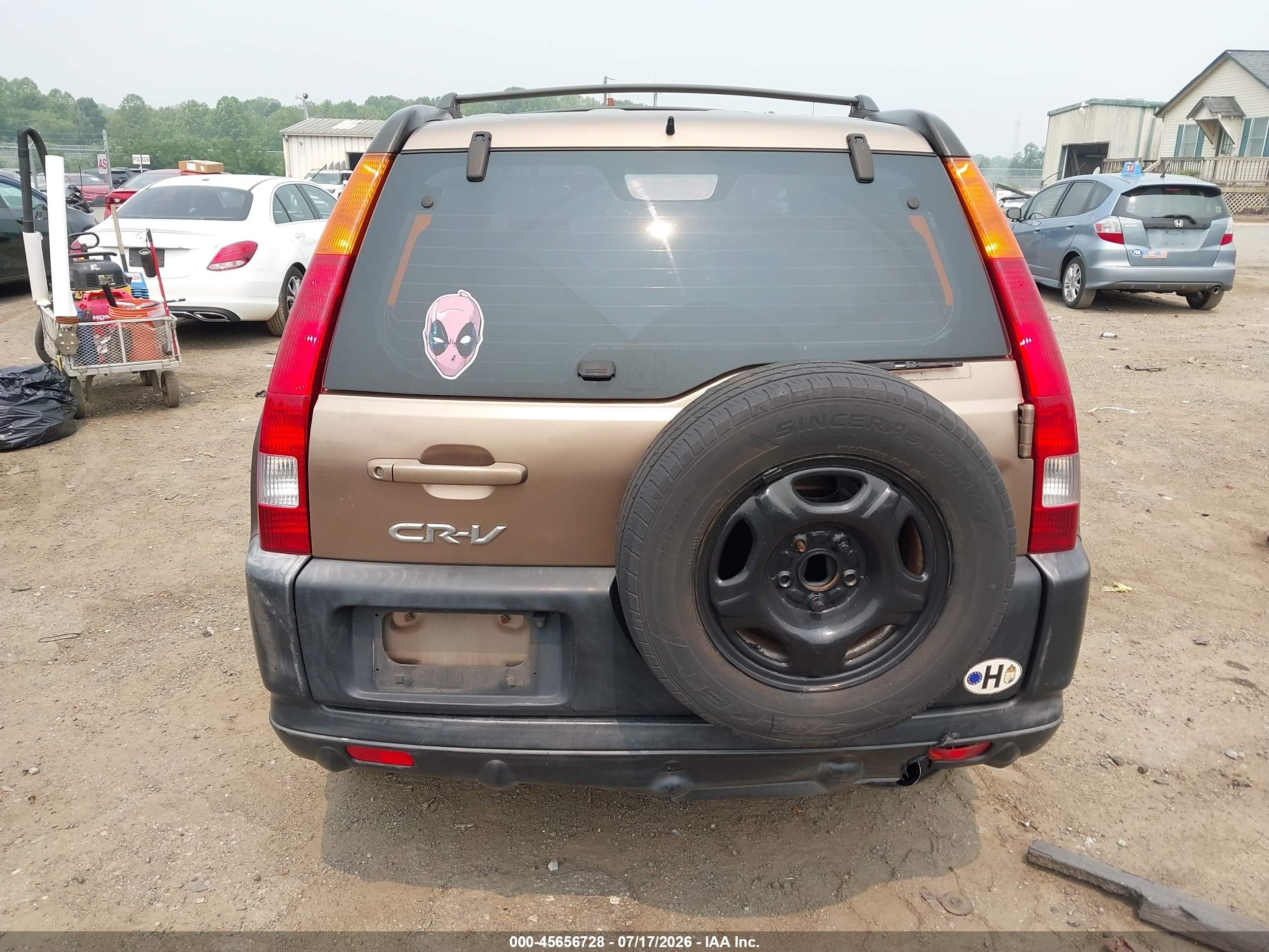 2002 Honda Cr-v Lx Brown vin: JHLRD68412C025211