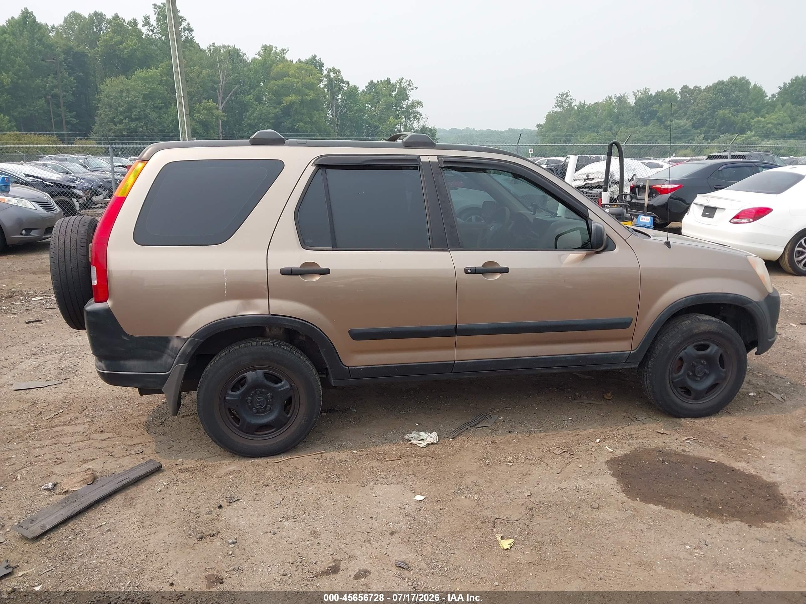 2002 Honda Cr-v Lx Brown vin: JHLRD68412C025211